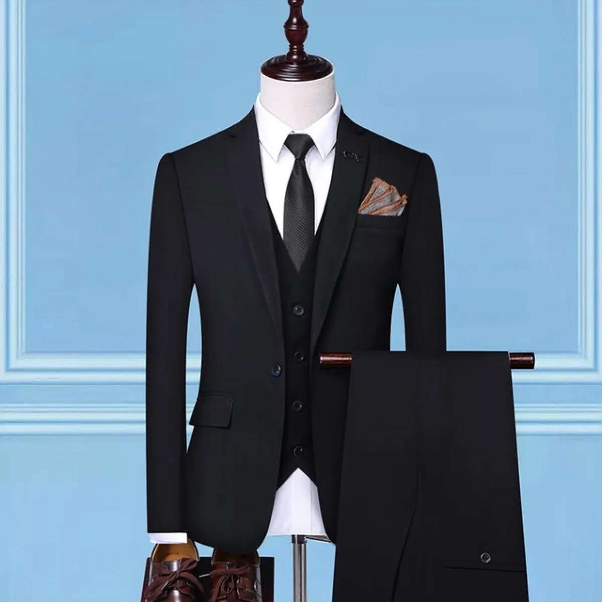 (giacca + pantaloni + gilet) 2023 nuovi abiti da uomo 2 pezzi / 3 pezzi Set uomo business casual festa di nozze giacca maschile