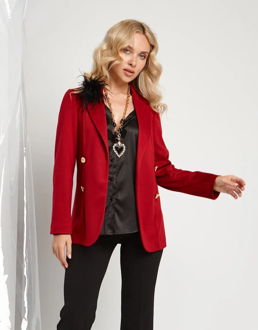 Giacca con revers e bottoni