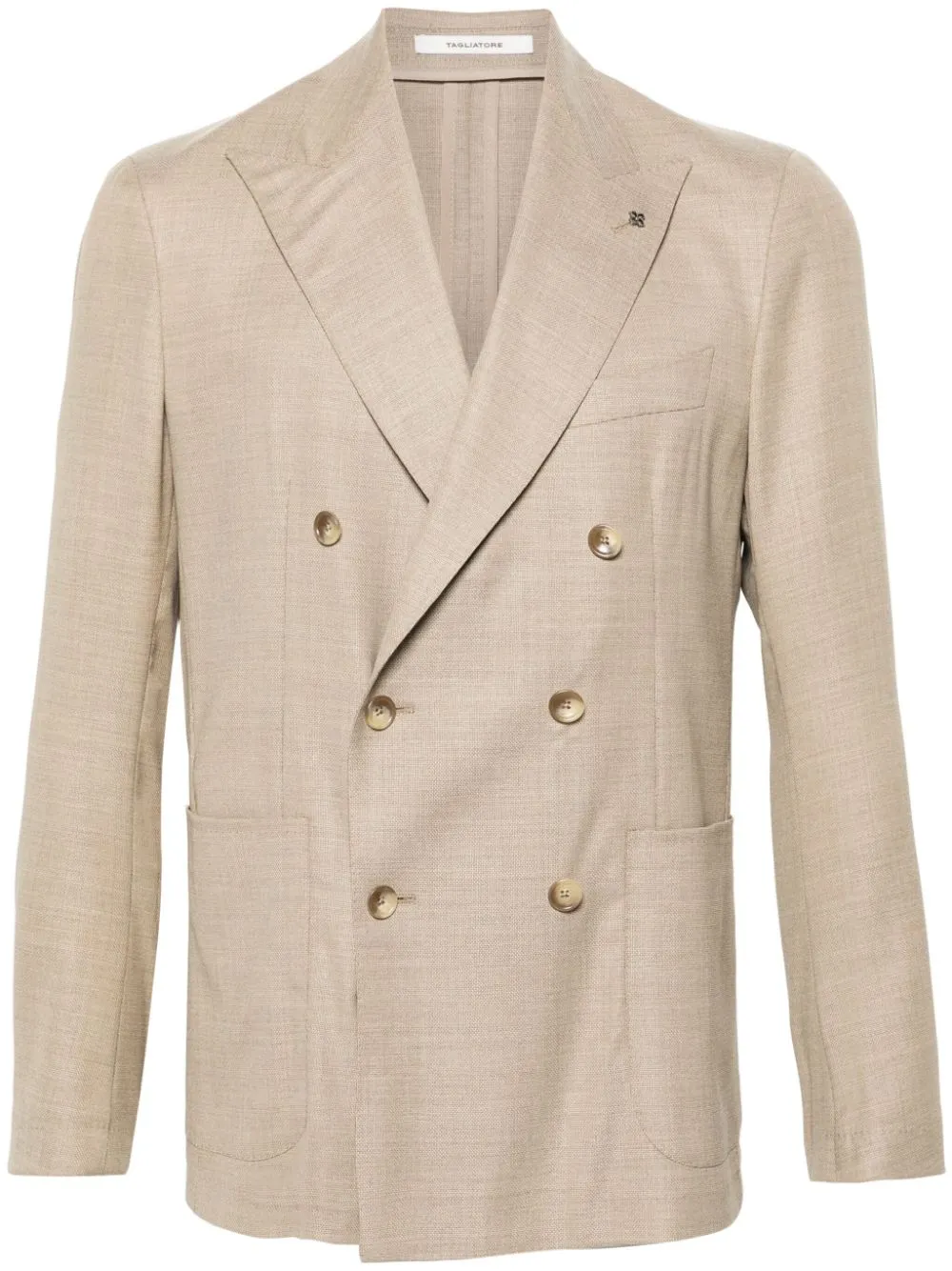 Giacca doppiopetto in beige - uomo