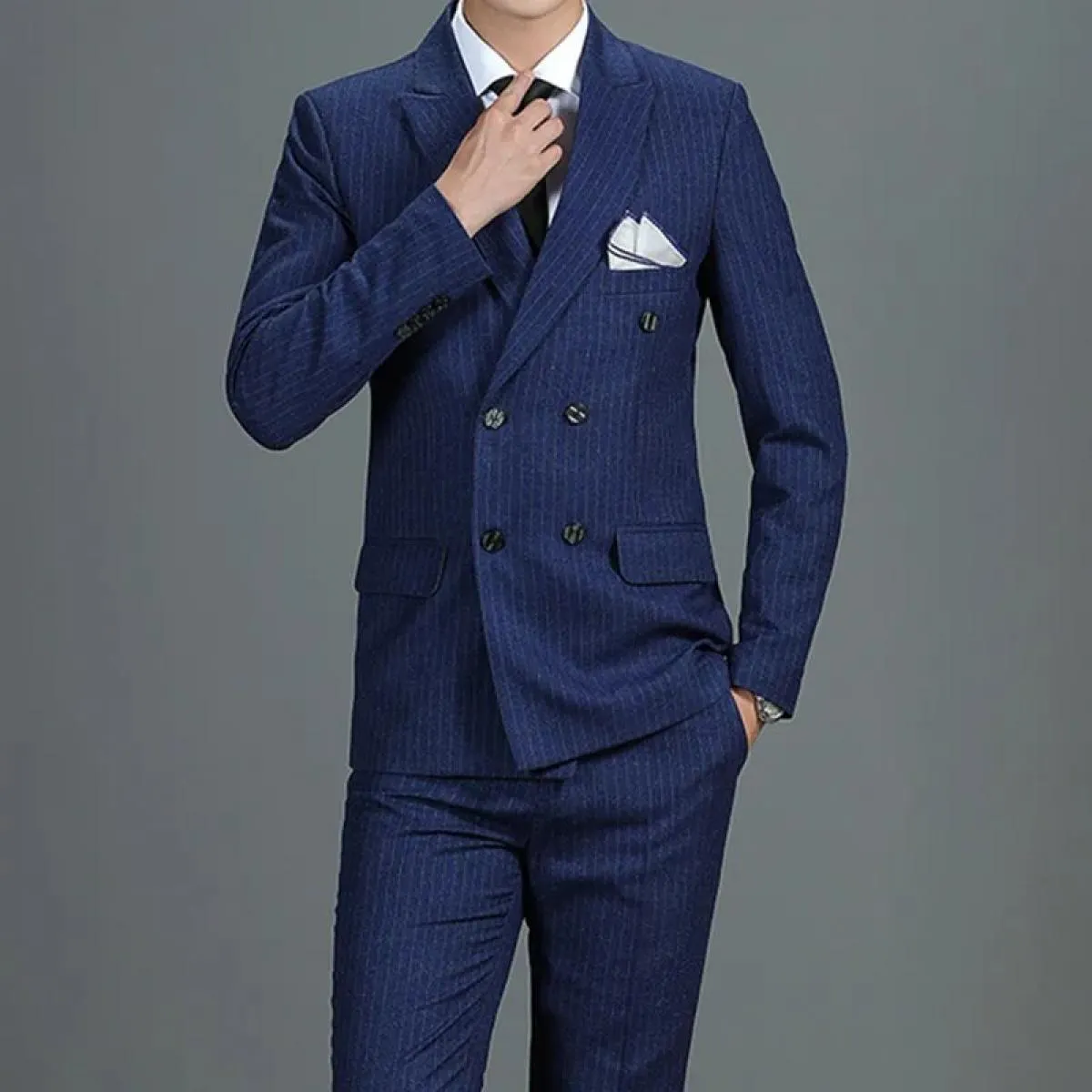 Giacca gilet pantaloni abito da uomo britannico tre pezzi slim party giacca formale da uomo d'affari personalizzata di fascia al