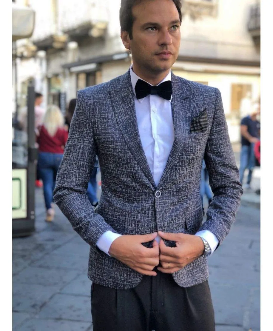 Giacca -  Uomo grigia - Rey - Slim fit
