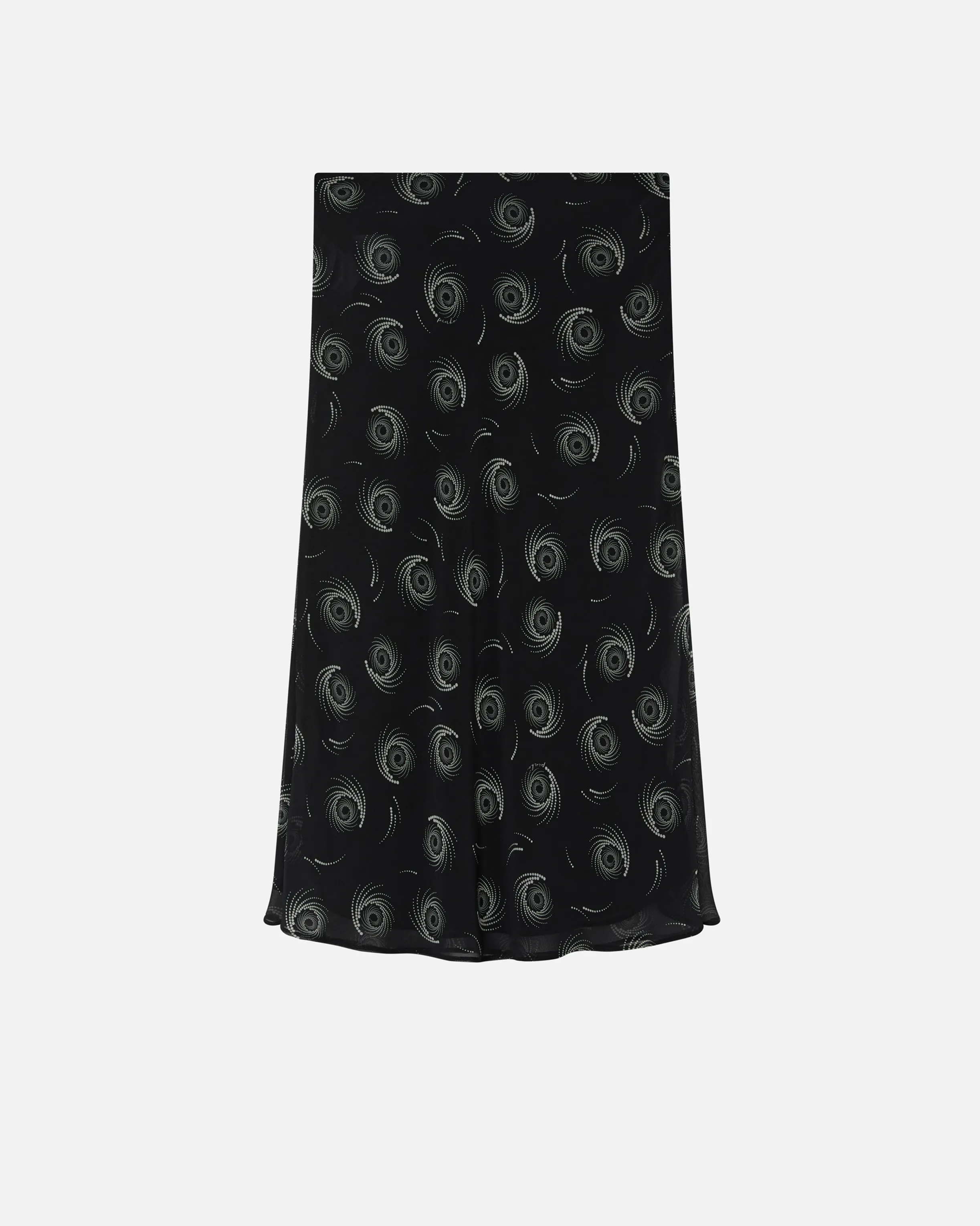  Gonna stampa vortici in leggera georgette    