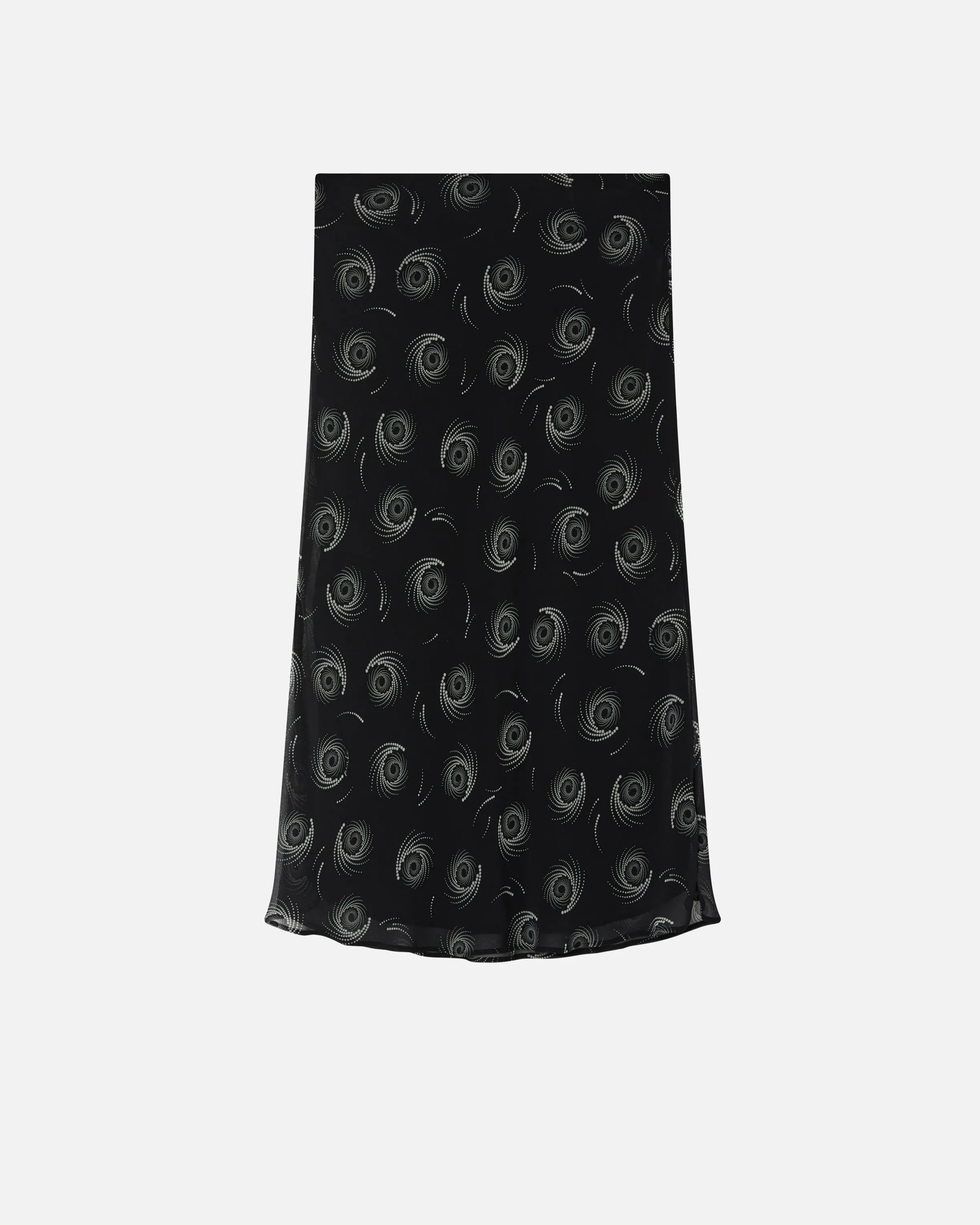  Gonna stampa vortici in leggera georgette    
