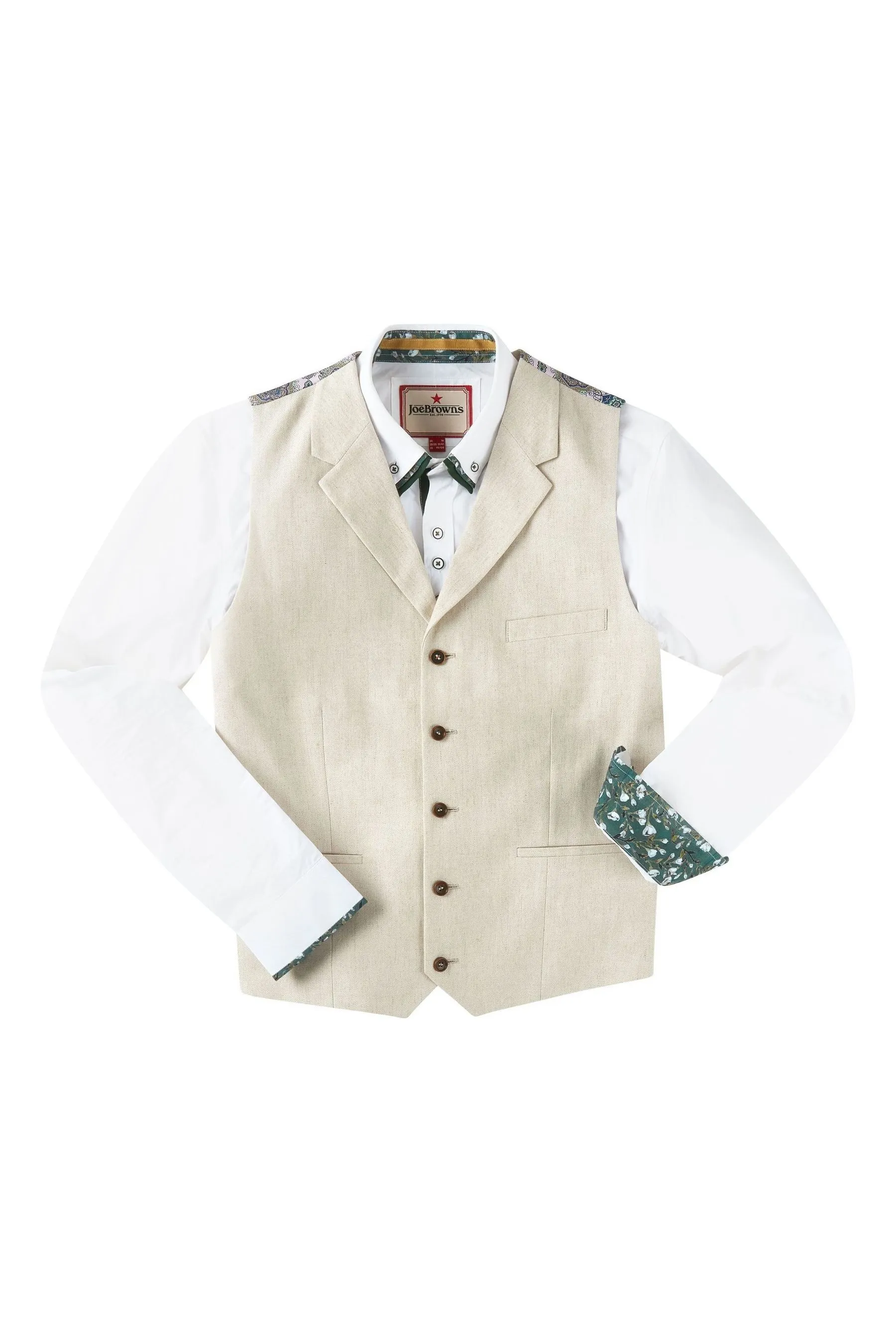 Joe Browns - Gilet da completo a spina di pesce