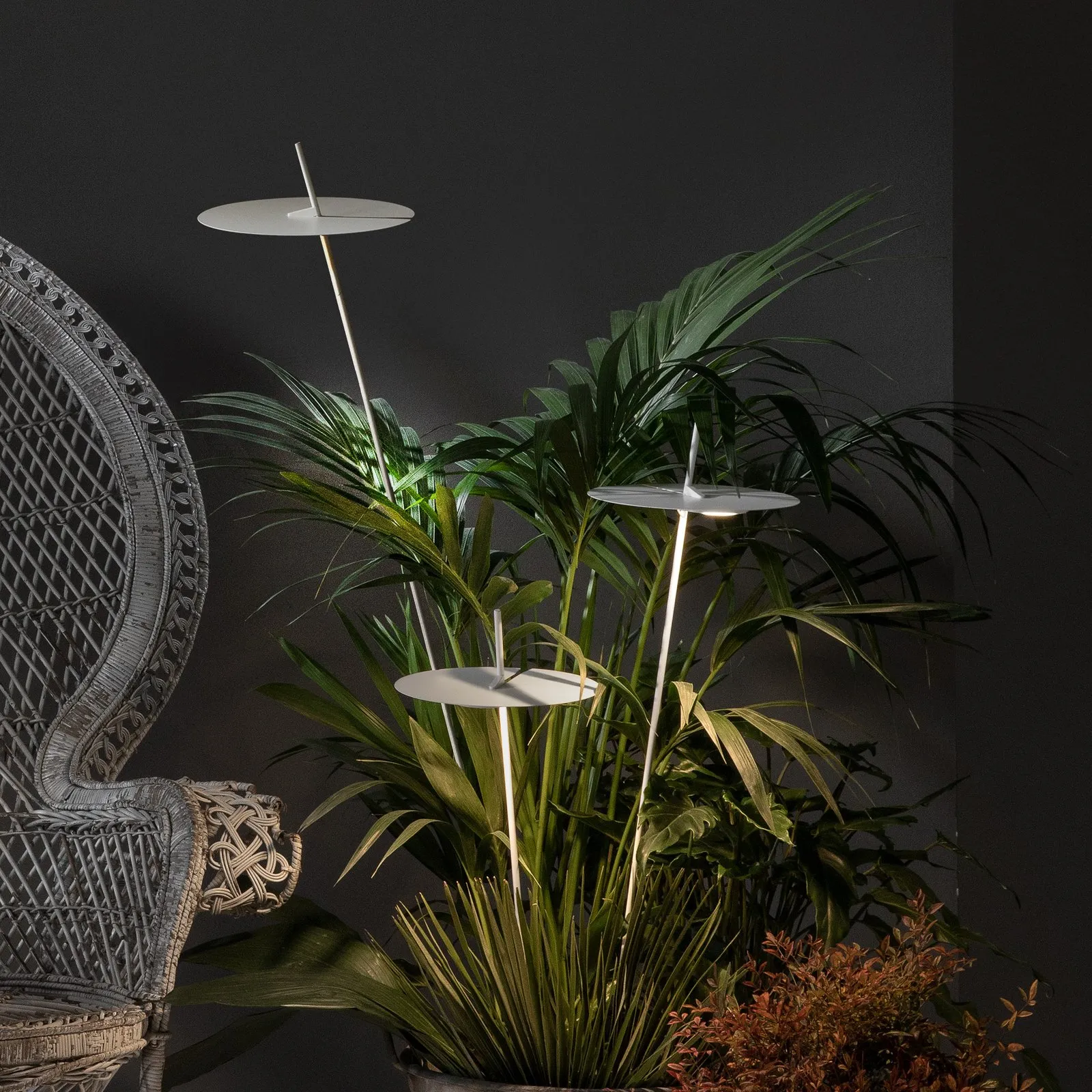 Karman Xana lampione LED esterni bianco H 73 cm