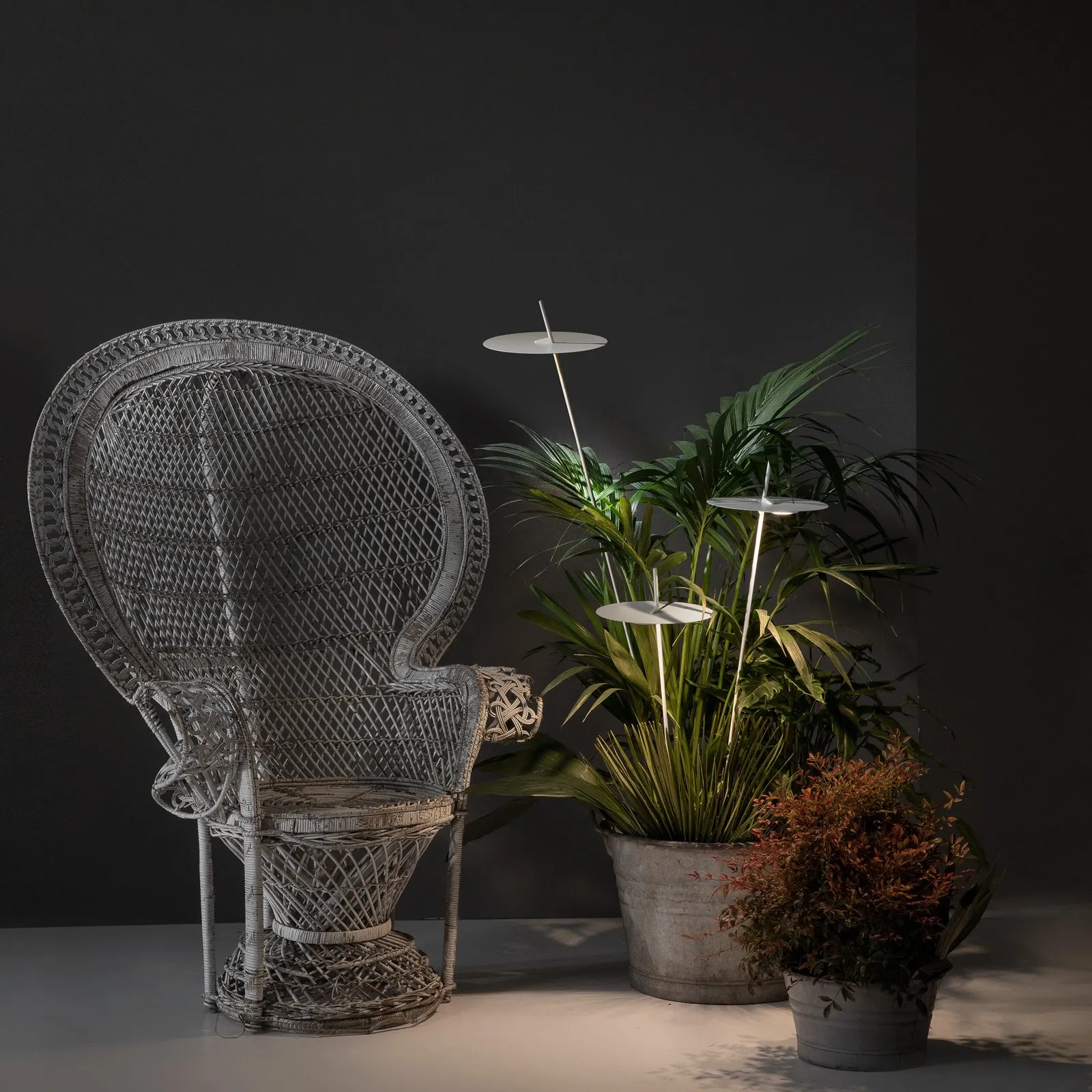 Karman Xana lampione LED esterni bianco H 73 cm