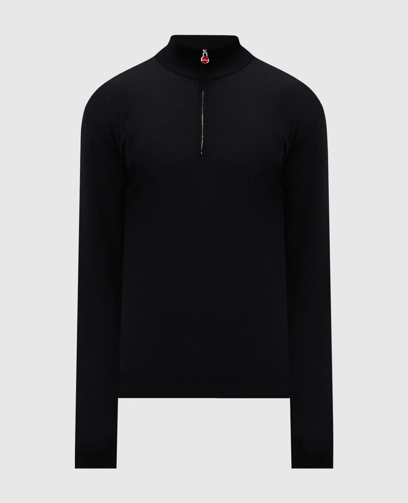 Kiton Maglia nera in cashmere e seta UMK1372