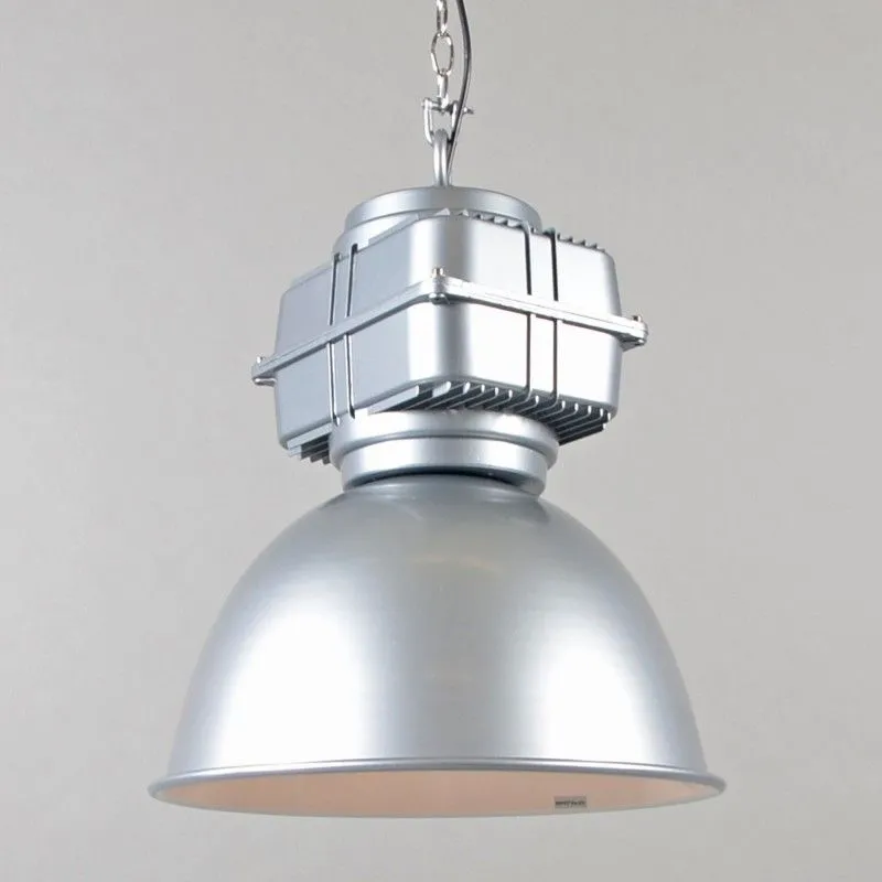 Lampada a sospensione 'Sicko II' industriale grigia/alluminio - adatta per LED / interna