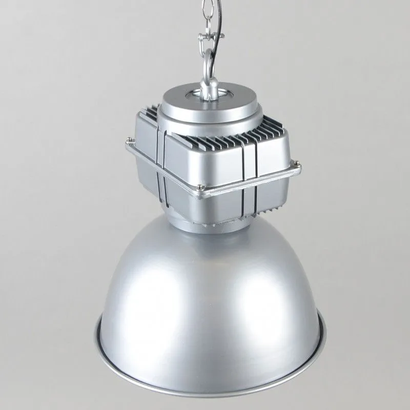 Lampada a sospensione 'Sicko II' industriale grigia/alluminio - adatta per LED / interna