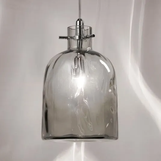 Lampada a sospensione di design Bossa Nova grigio fumo
