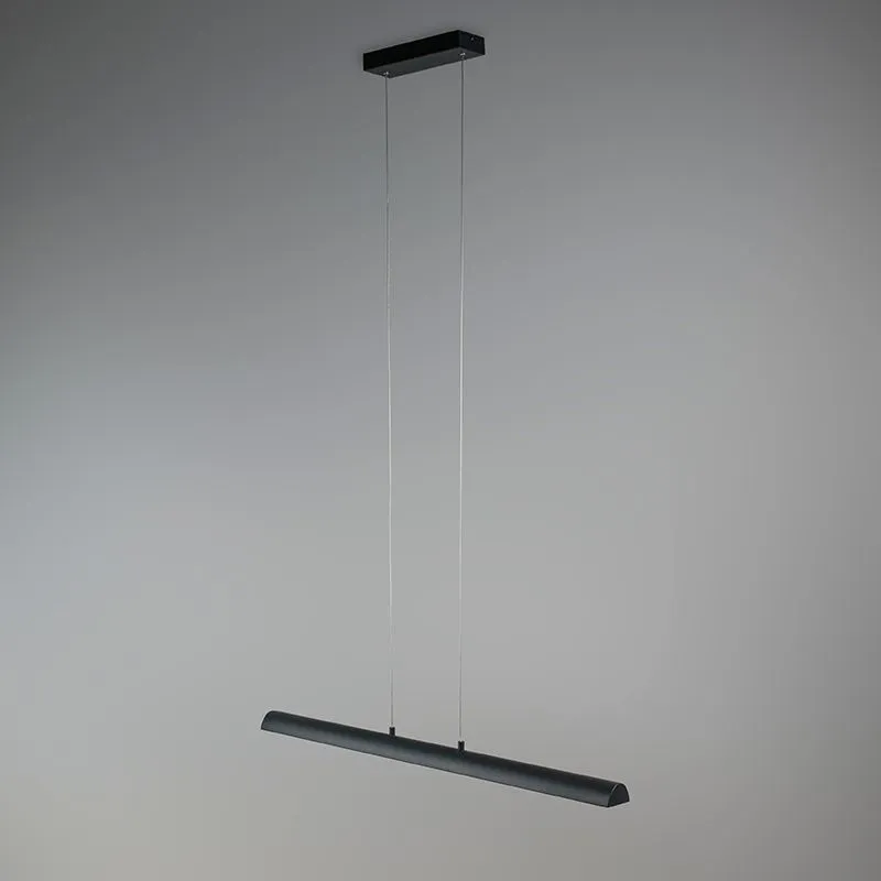 Lampada a sospensione nera con interno dorato incluso LED - Balo 4