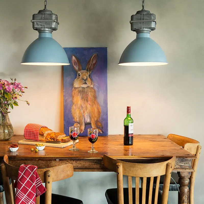 Lampada a sospensione SICKO piccola azzurro grigio