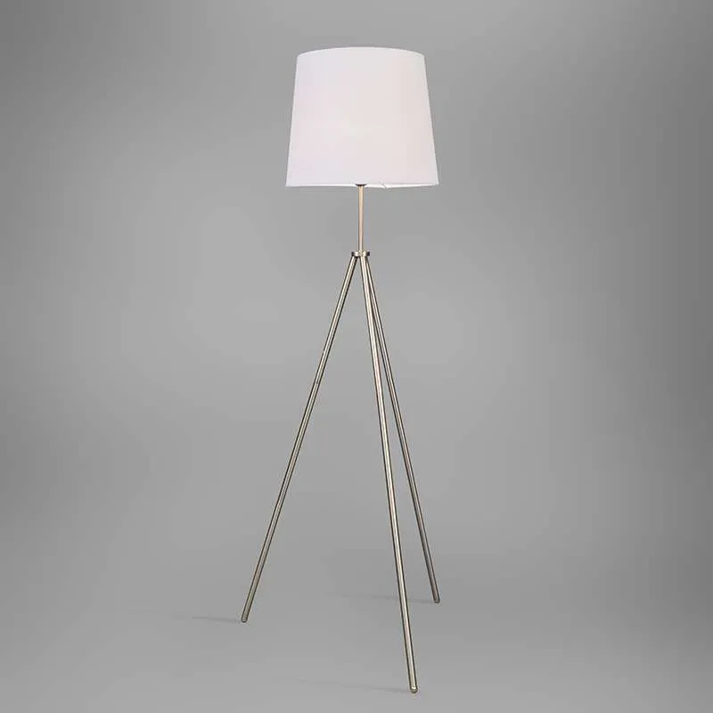 Lampada da terra 'Tripode' moderna acciaio - adatta per LED / interna