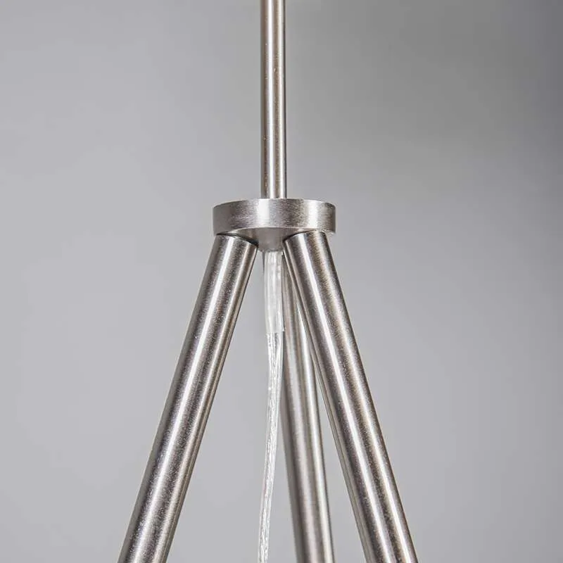 Lampada da terra 'Tripode' moderna acciaio - adatta per LED / interna