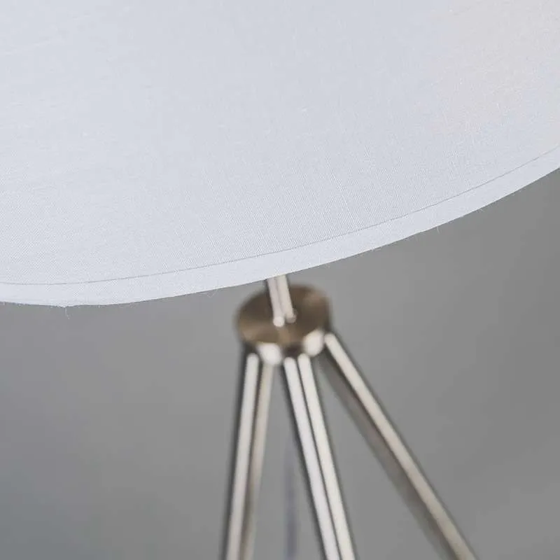 Lampada da terra 'Tripode' moderna acciaio - adatta per LED / interna