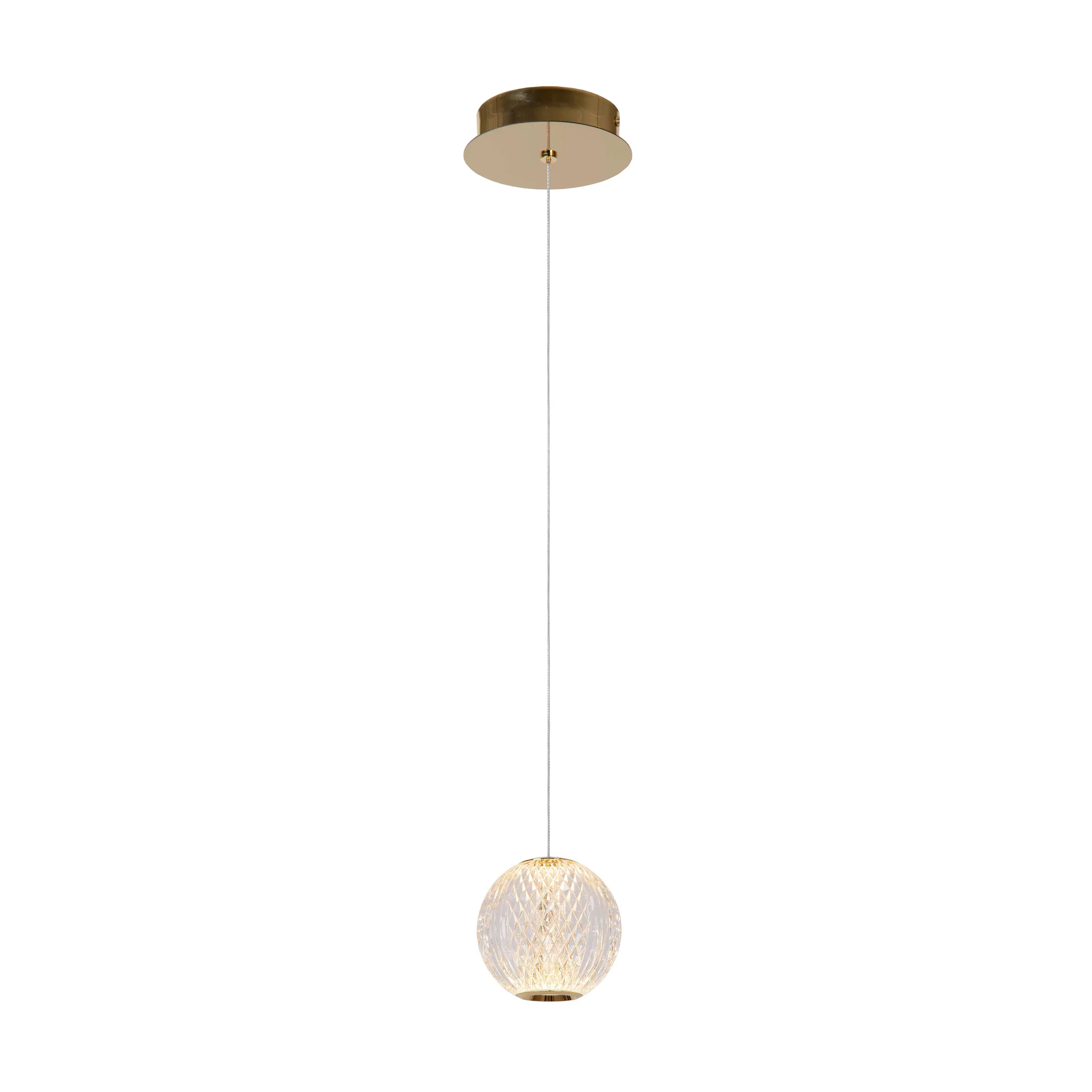 Lucide  Lampada a sospensione con diffusore in vetro a LED dal design moderno Cintra - 6W - 2700k Luce Calda