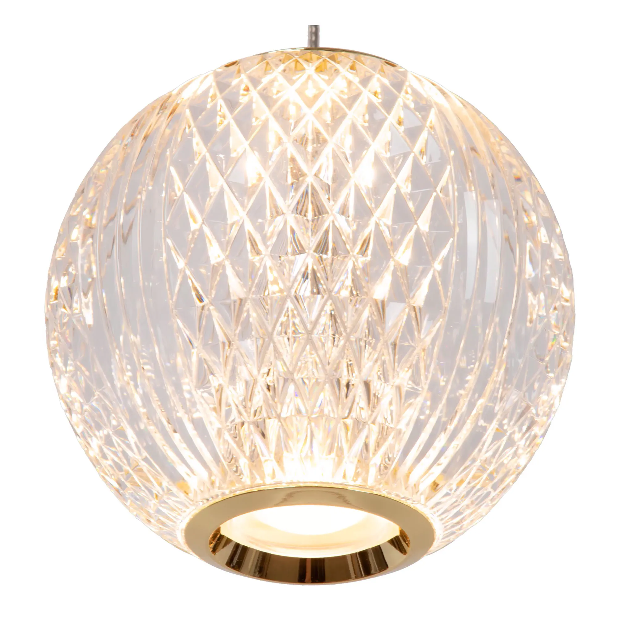 Lucide  Lampada a sospensione con diffusore in vetro a LED dal design moderno Cintra - 6W - 2700k Luce Calda