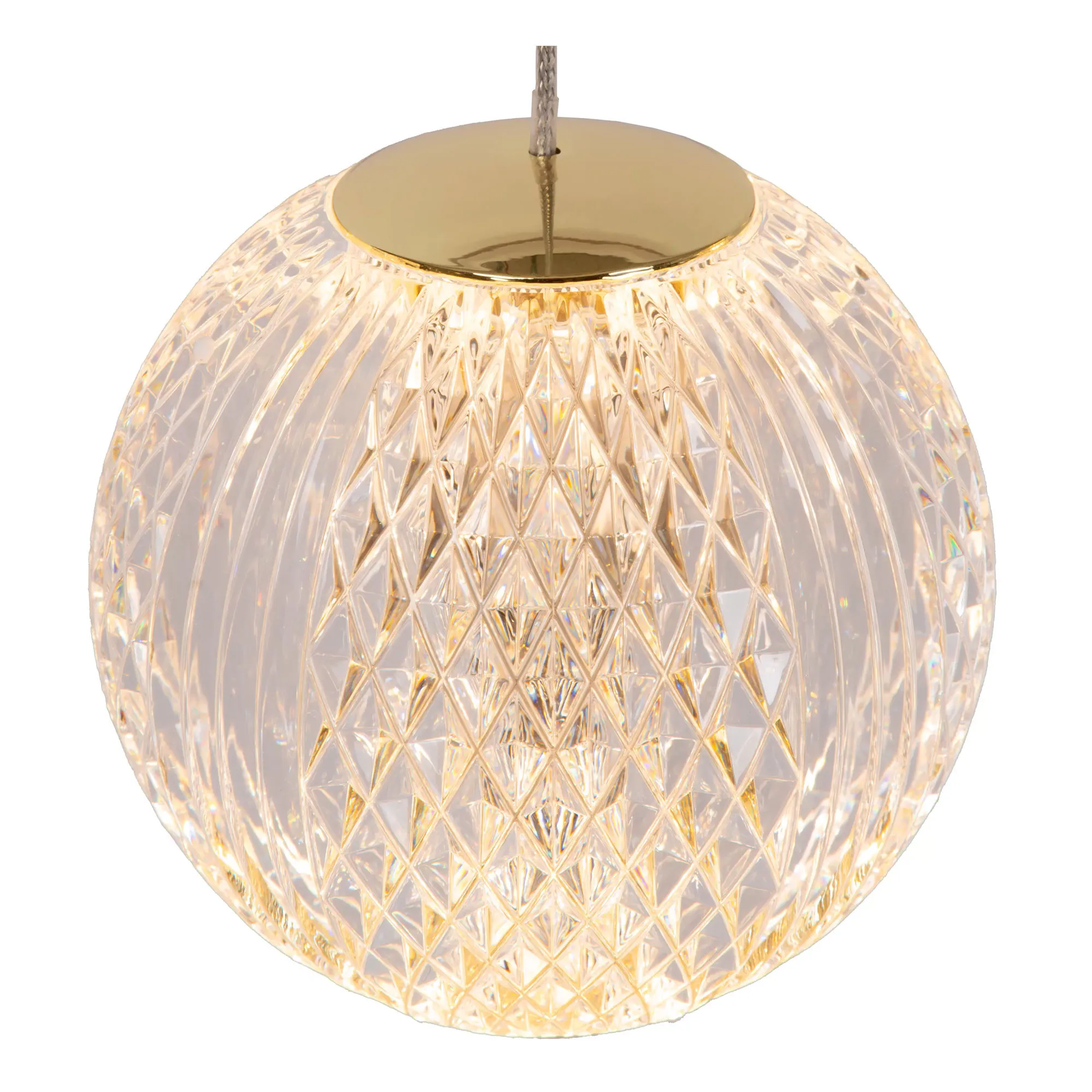 Lucide  Lampada a sospensione con diffusore in vetro a LED dal design moderno Cintra - 6W - 2700k Luce Calda