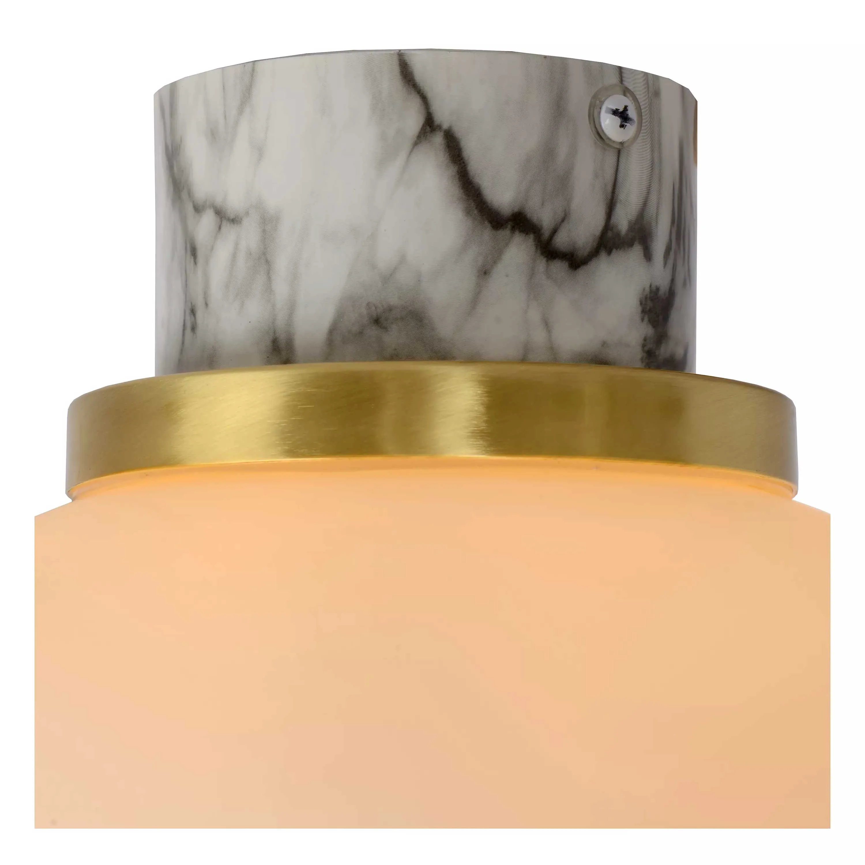 Lucide  Plafoniera con base in marmo diffusore in vetro dalle linee moderne ed eleganti Lorena - 40W