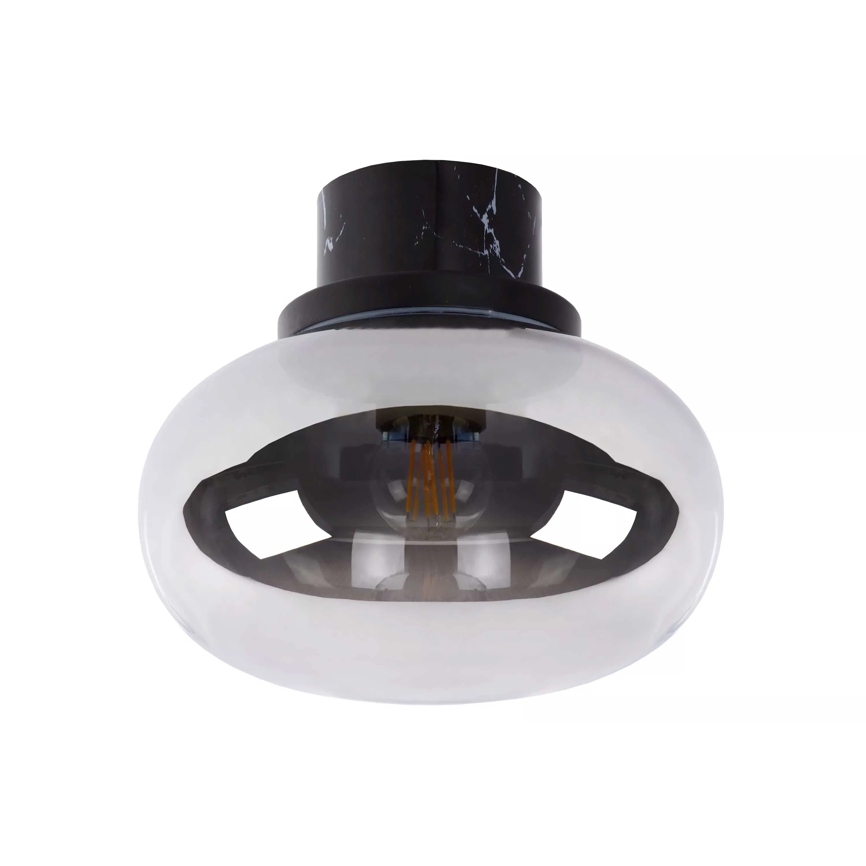Lucide  Plafoniera con base in marmo diffusore in vetro dalle linee moderne ed eleganti Lorena - 40W