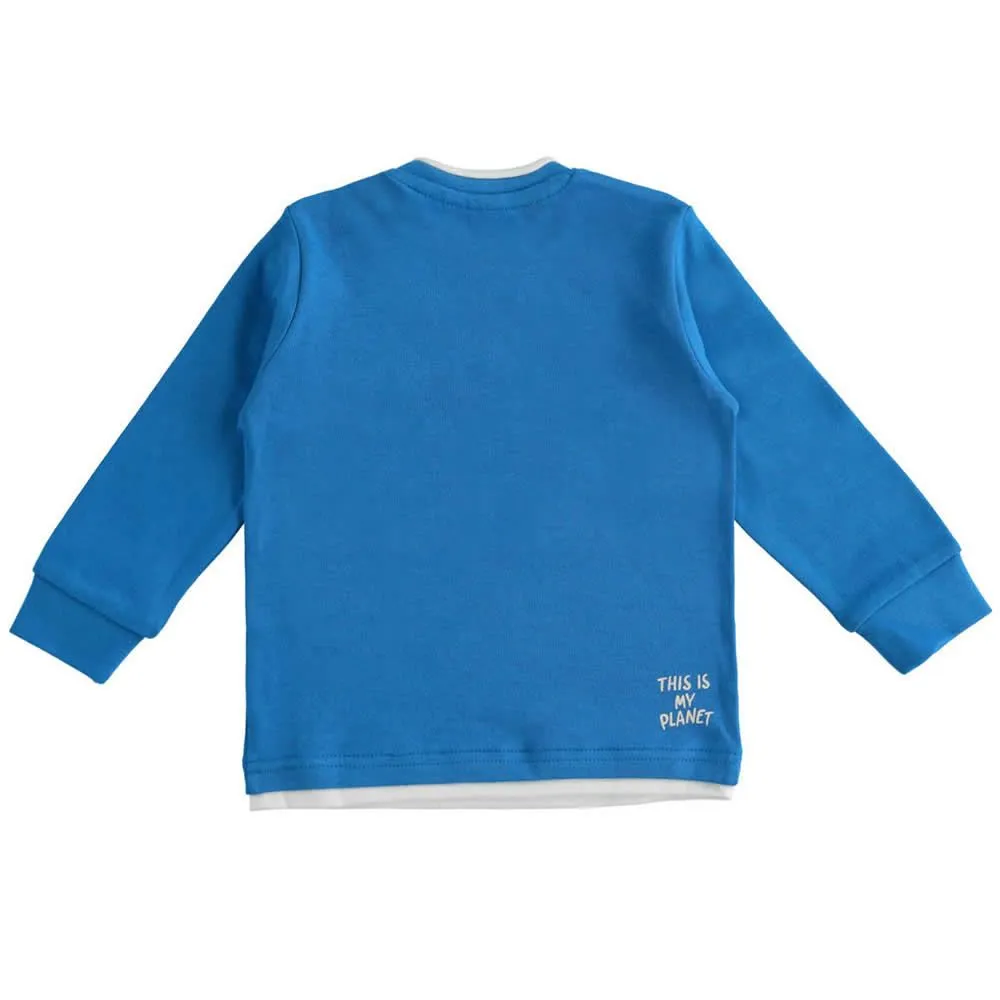 maglia girocollo caldo cotone 4.5464 bambino ido 