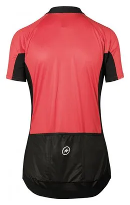 Maglia manica corta da donna Assos UMA Summer GT rosa / nera