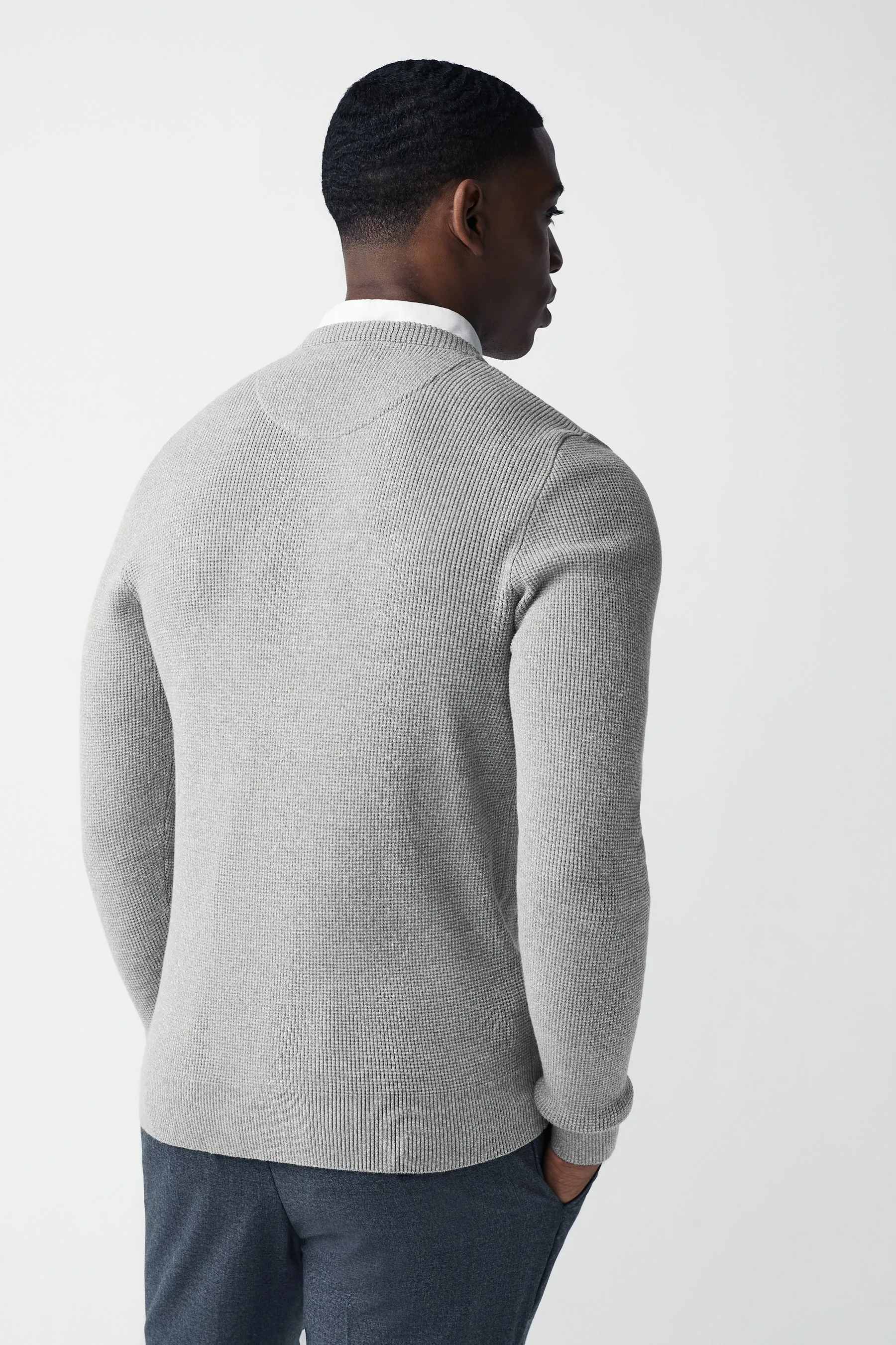 Maglia regular con finta camicia
