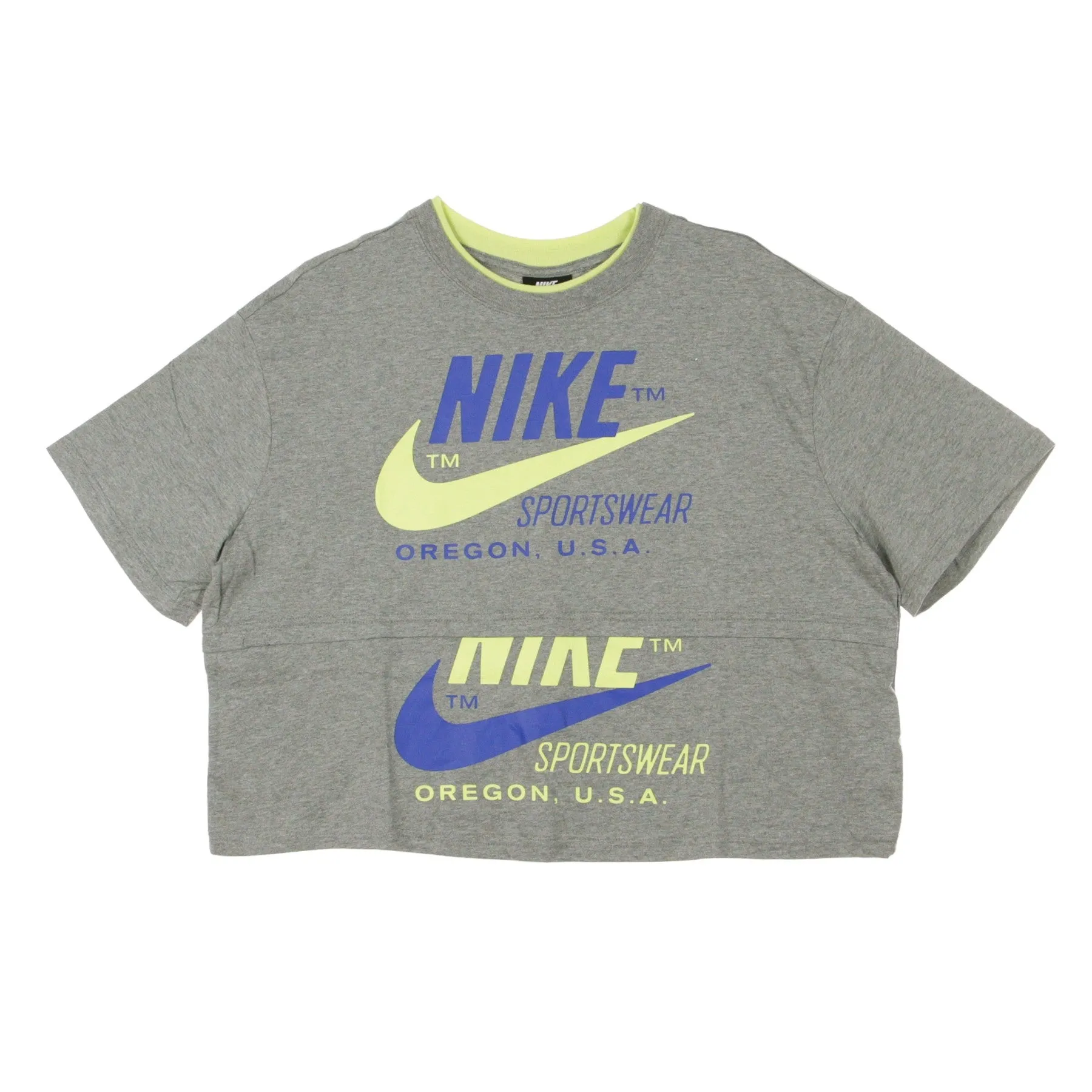 Maglietta Corta Donna Icon Clash Carbon Heather