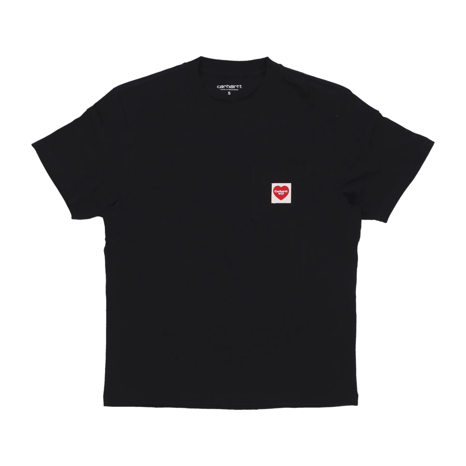 Maglietta Donna W Pocket Heart Tee Black