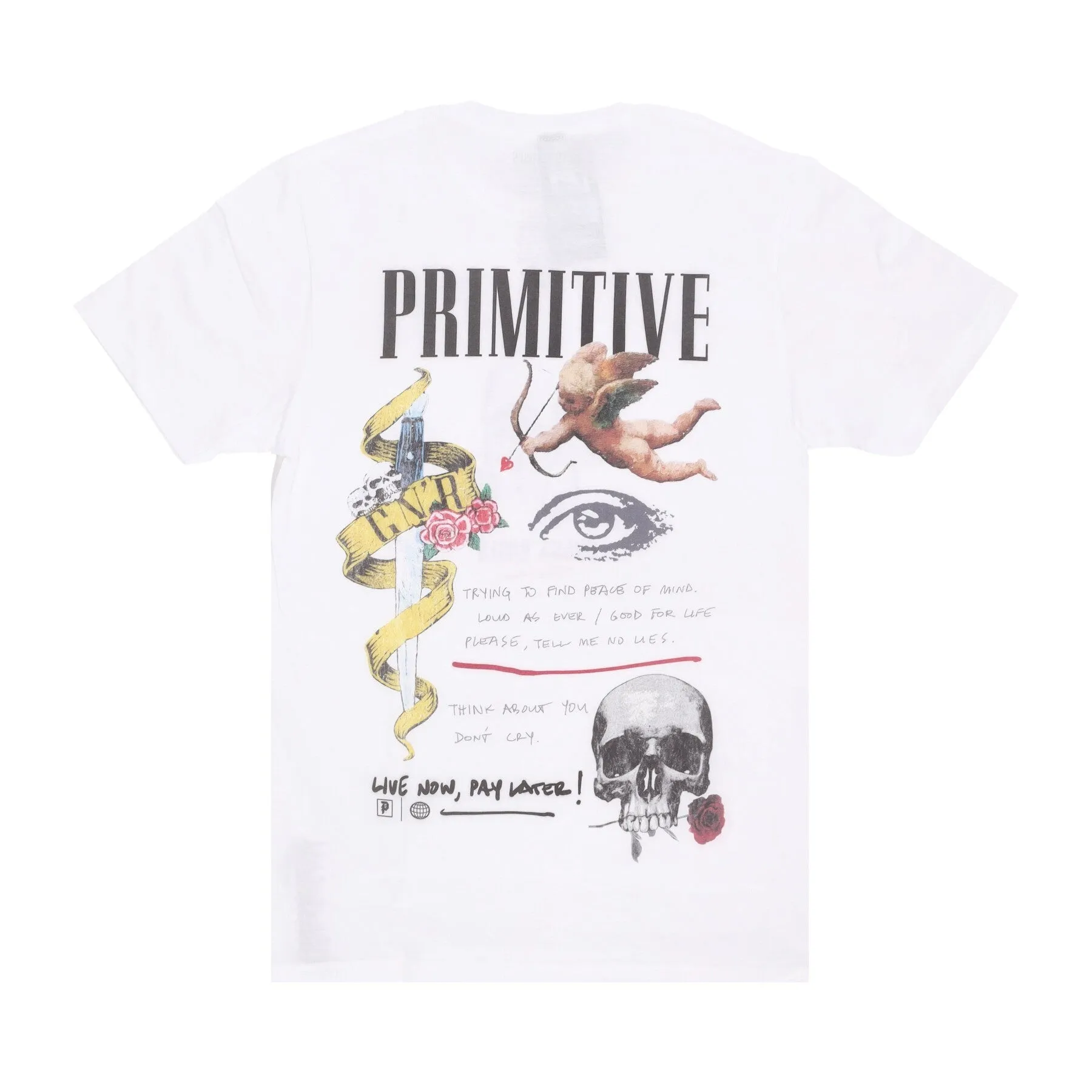 Maglietta Uomo Don't Cry Tee X Guns N' Roses White
