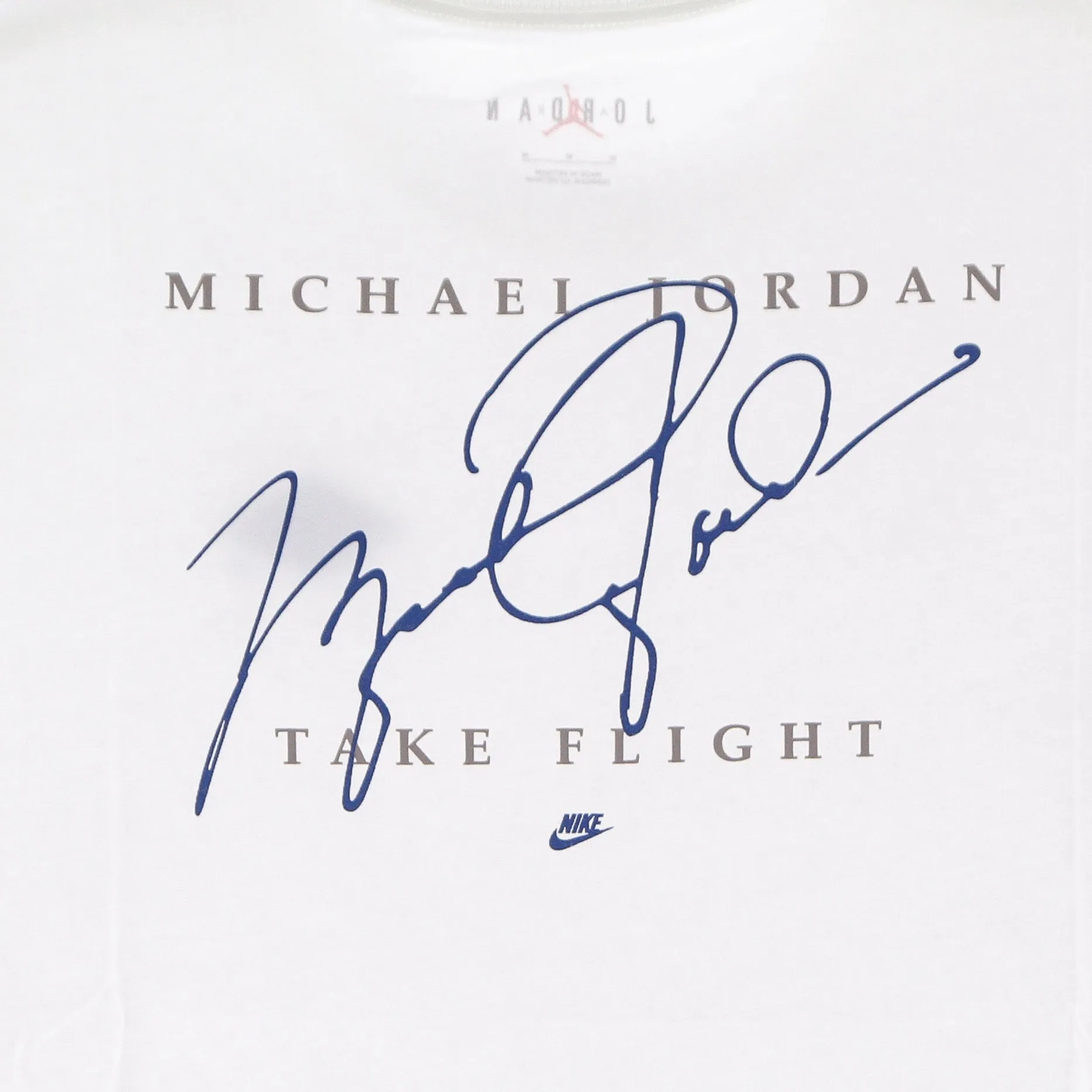 Maglietta Uomo Jordan Flight Essential White/dk Marina Blue/dk Marina Blue