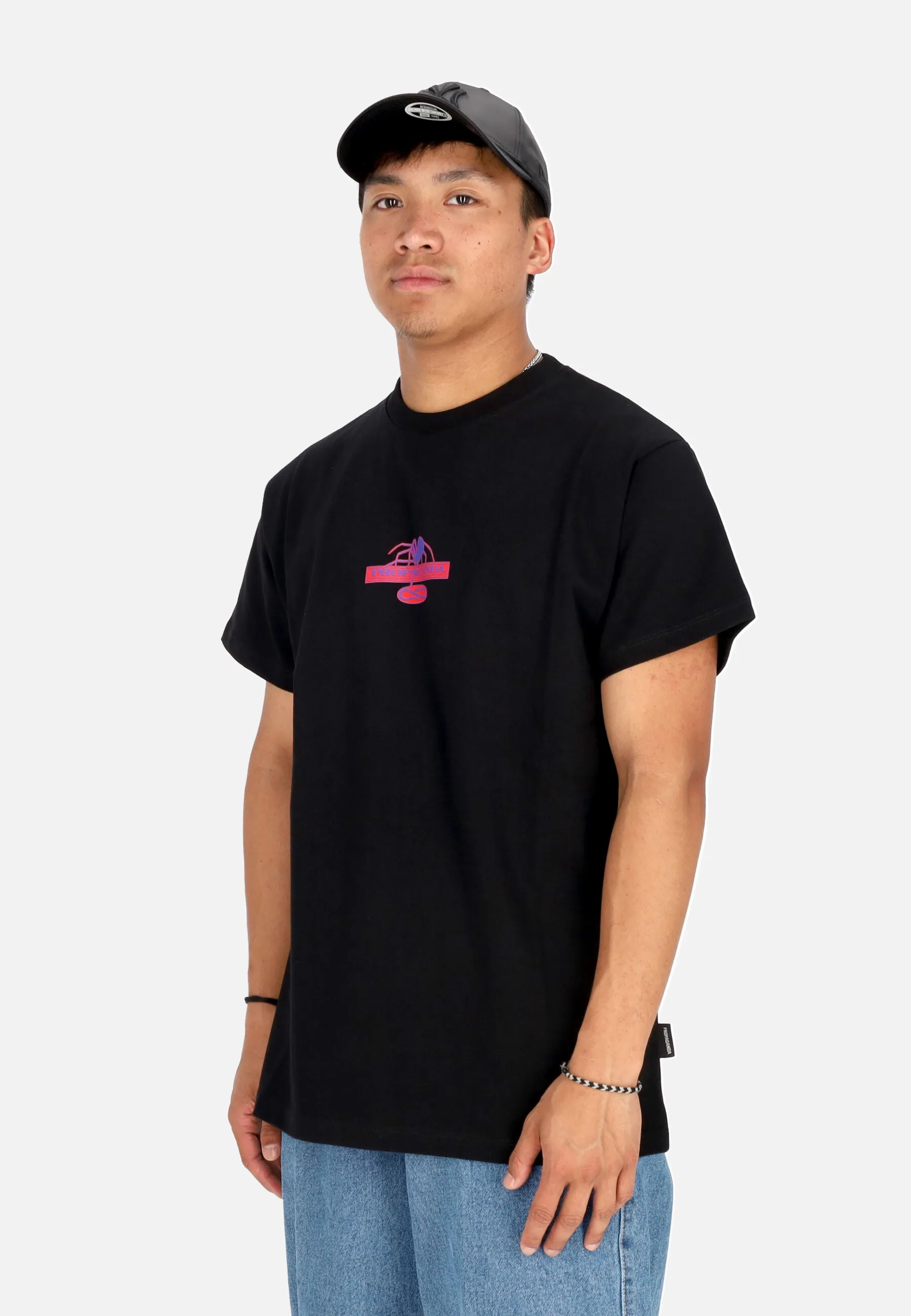 Maglietta Uomo Live Fast Tee Black