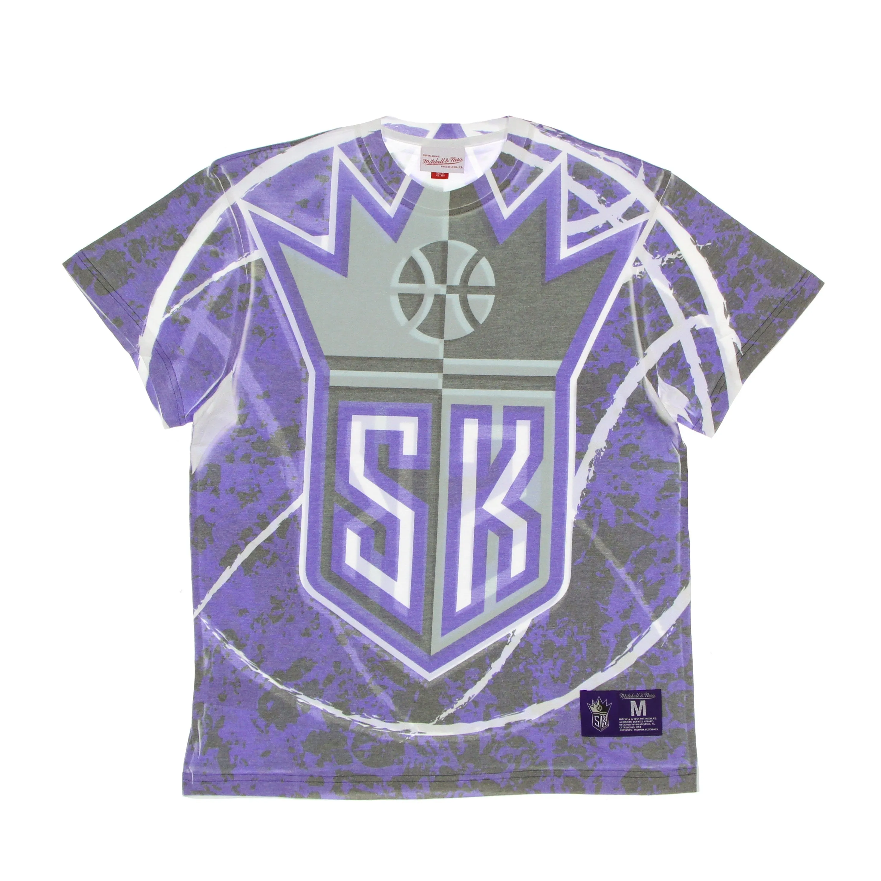 Maglietta Uomo Nba Jumbotron Tee Hardwood Classics Sackin Purple/original Team Colors
