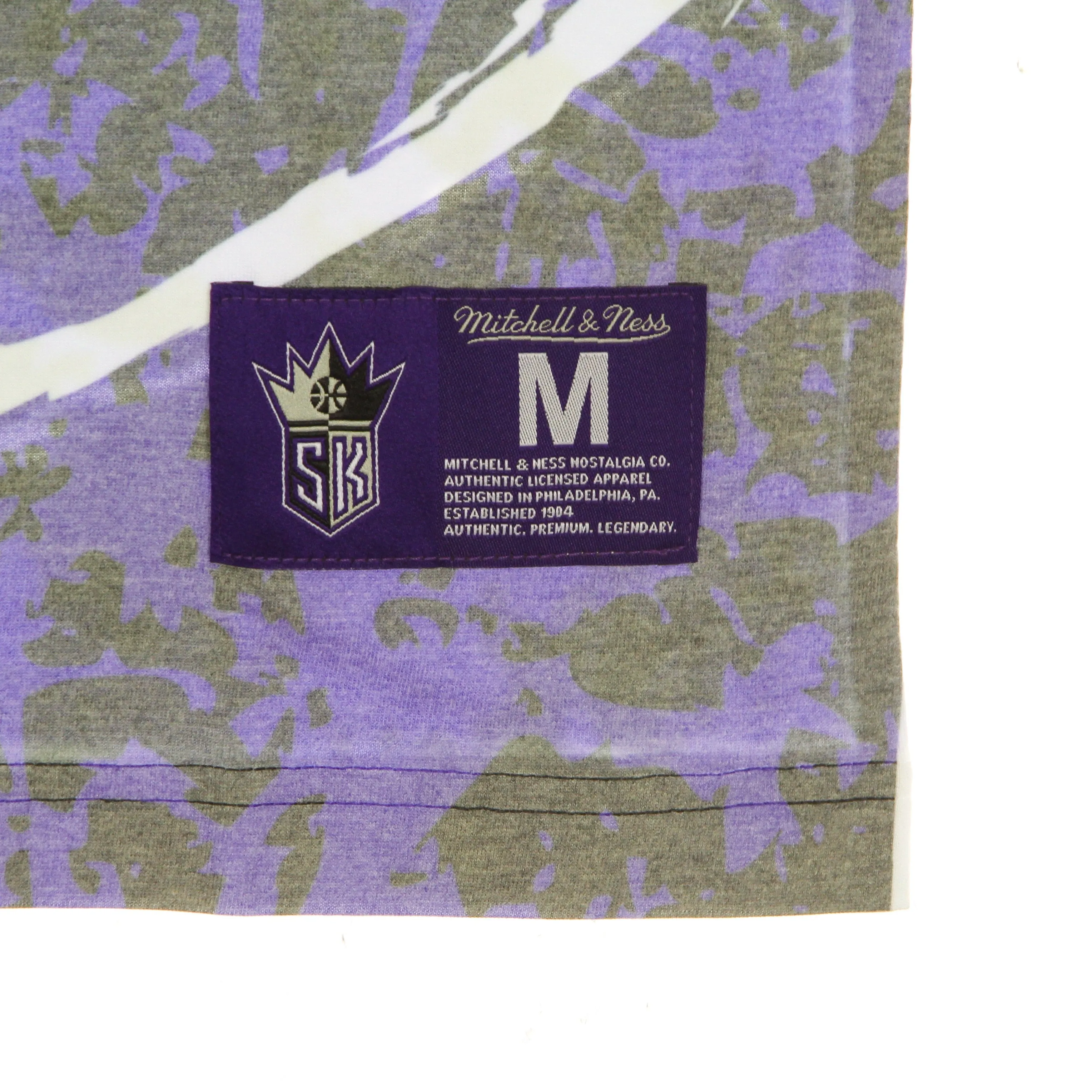 Maglietta Uomo Nba Jumbotron Tee Hardwood Classics Sackin Purple/original Team Colors