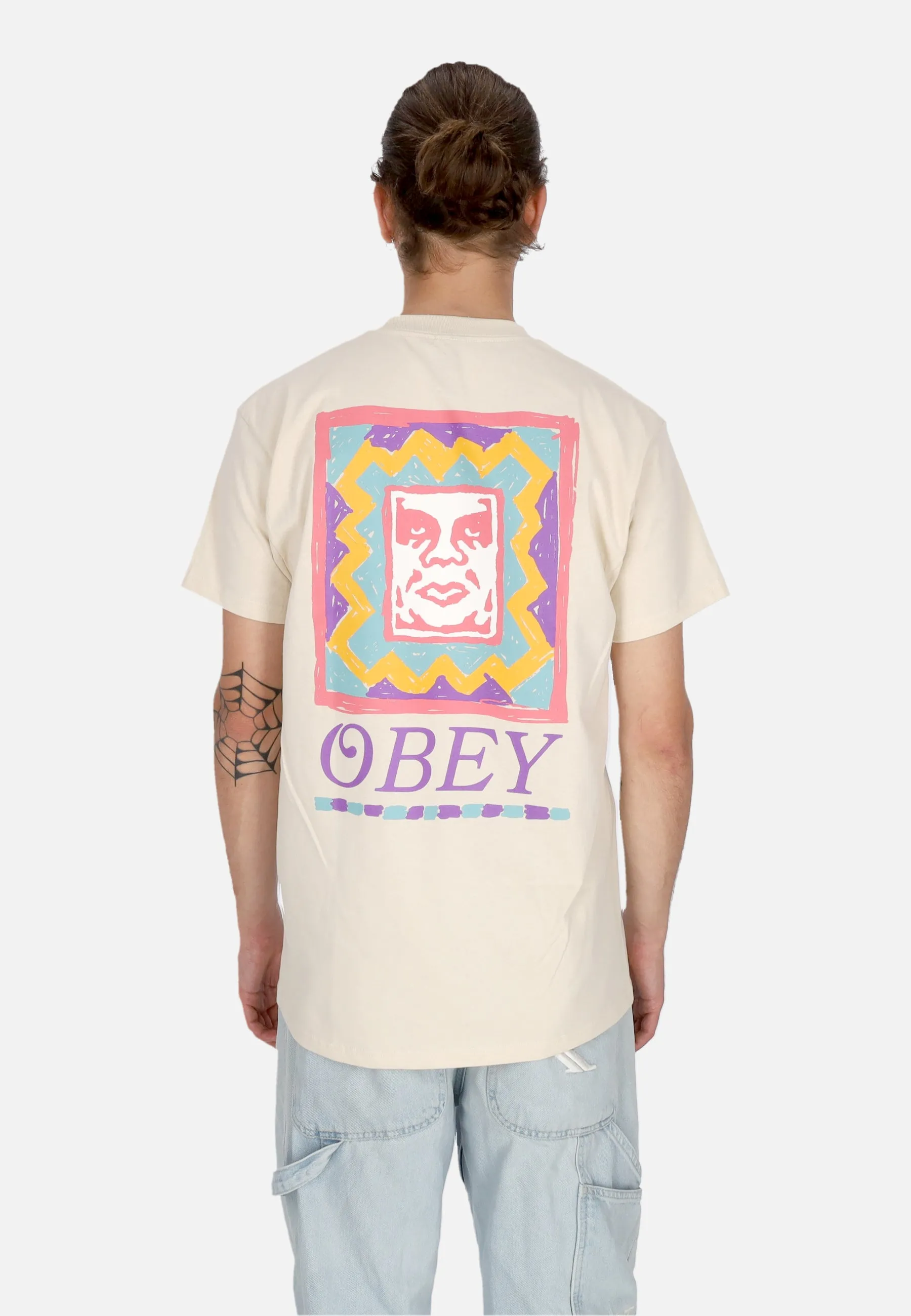 Maglietta Uomo Throwback Classic Tee Cream