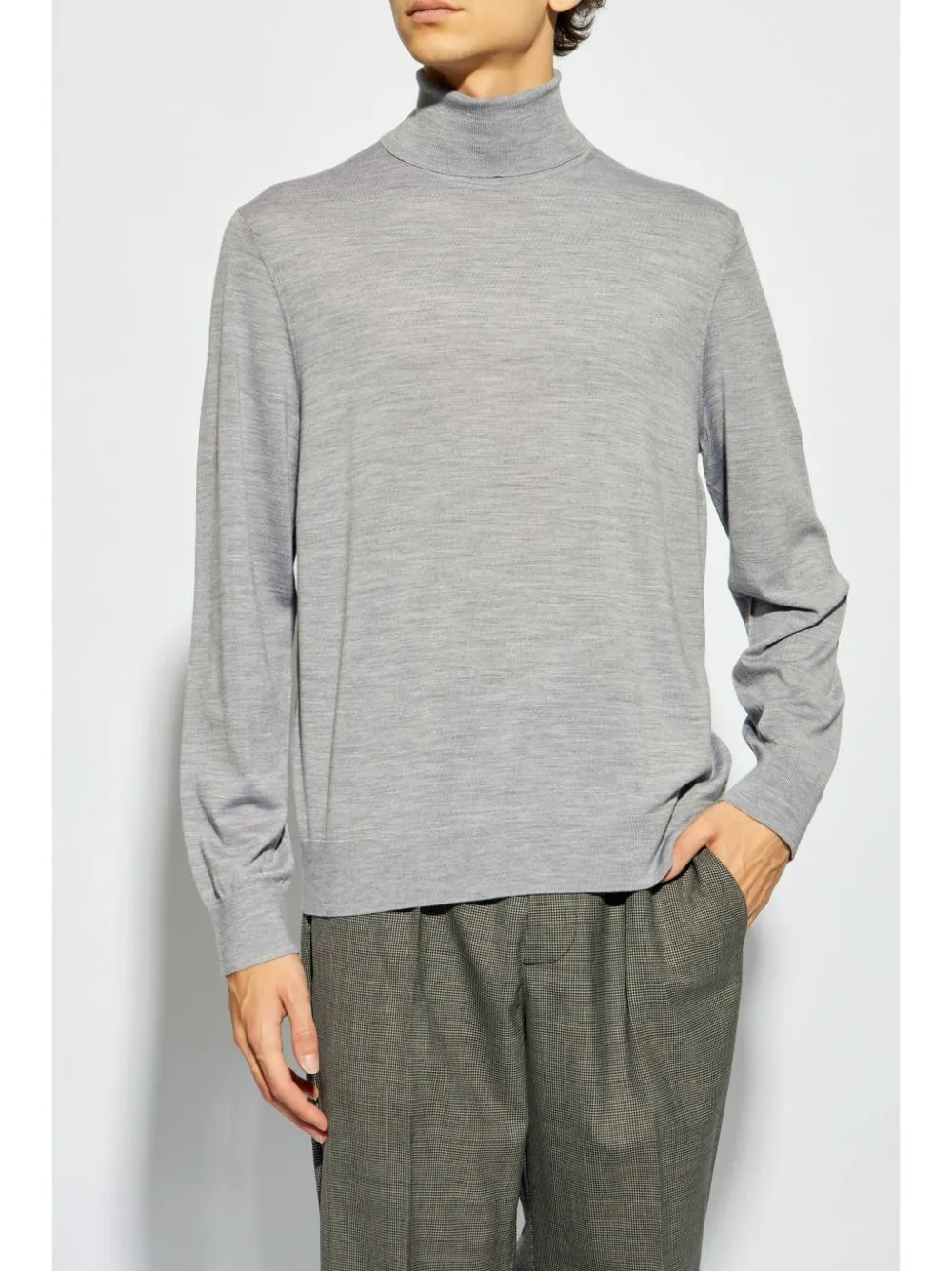 Maglione a collo alto in grigio Lemaire - uomo