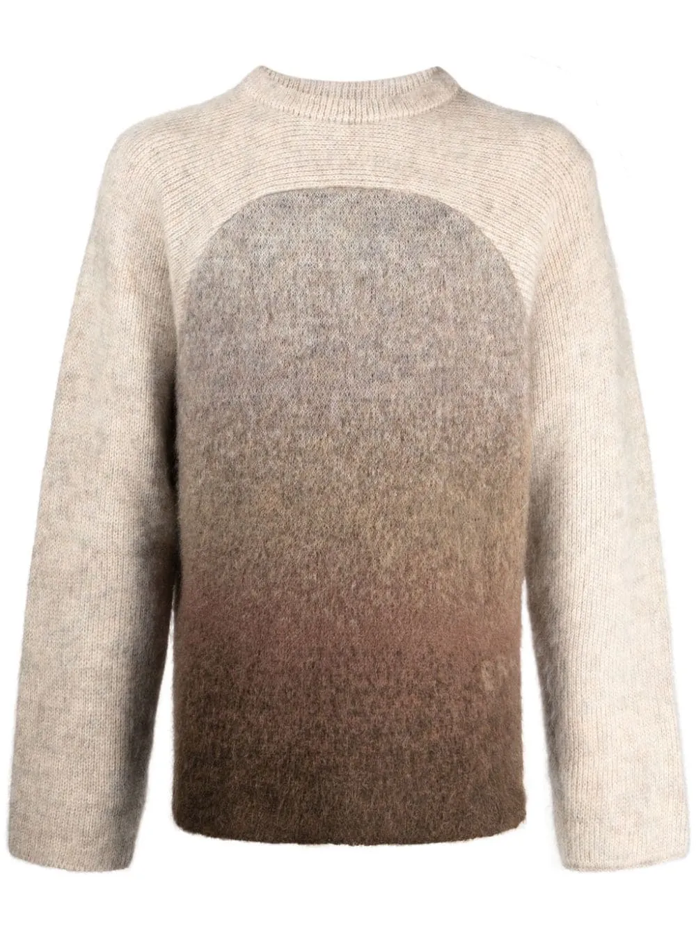 Maglione con effetto sfumato in marrone - unisex
