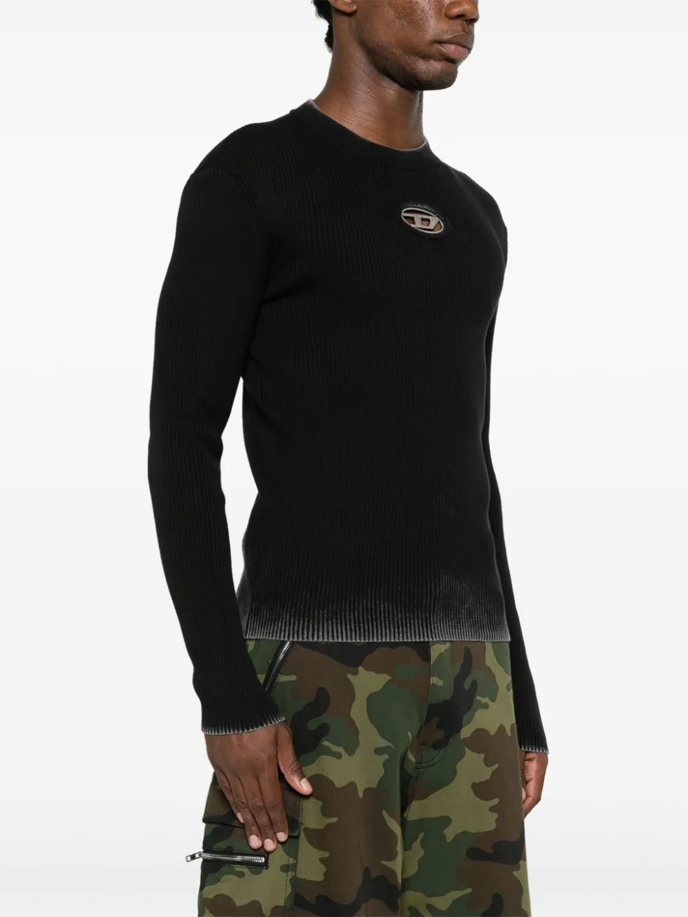 Maglione con logo k-darin-a in nero Diesel - uomo