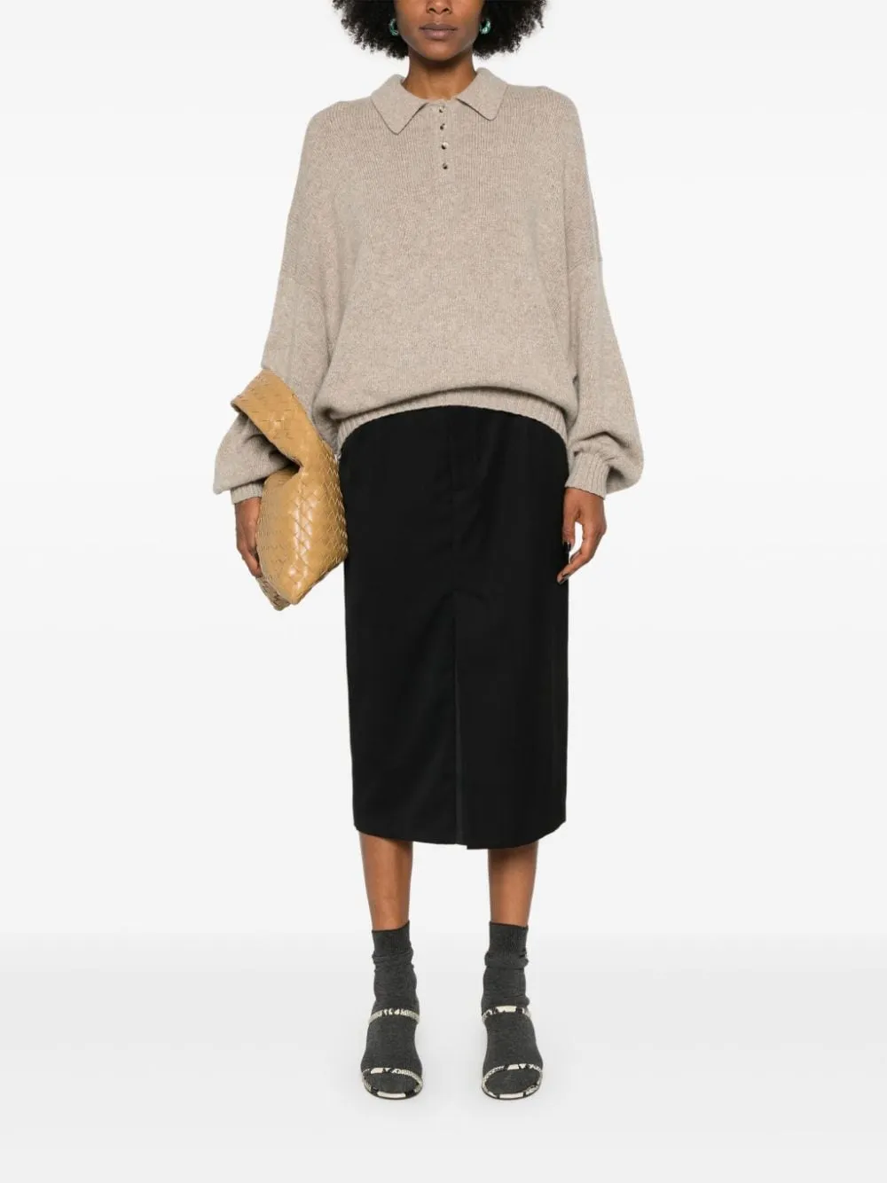 Maglione Rene in beige Khaite - donna