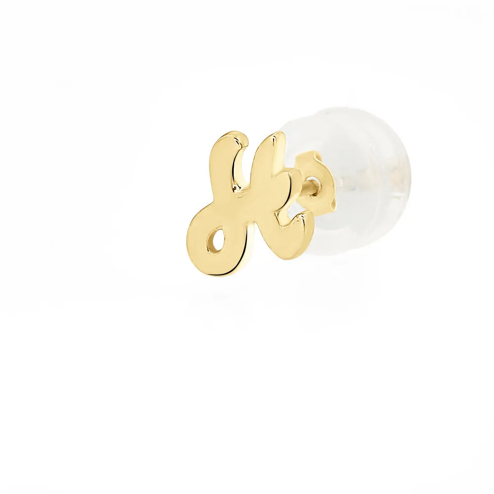 Mono Orecchino Lobo Lettera H Bon Ton Oro Giallo 375/1000 1428128
