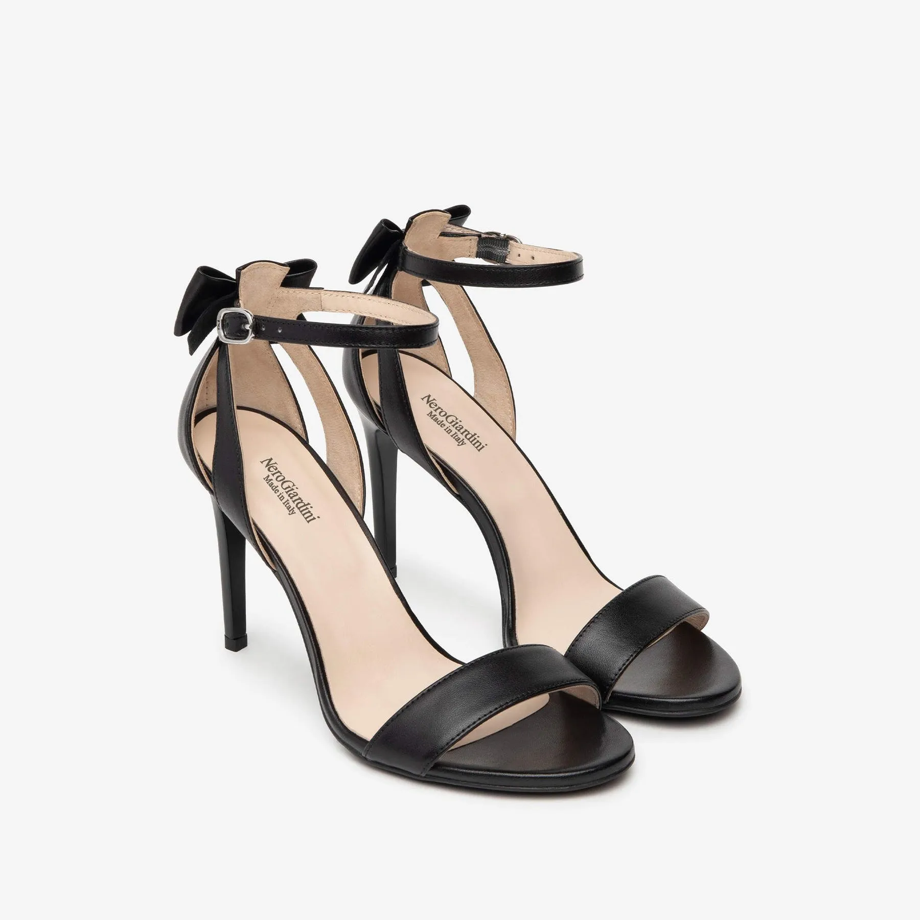 NERO GIARDINI Sandalo Tacco Alto Donna - E410111DE Nero  