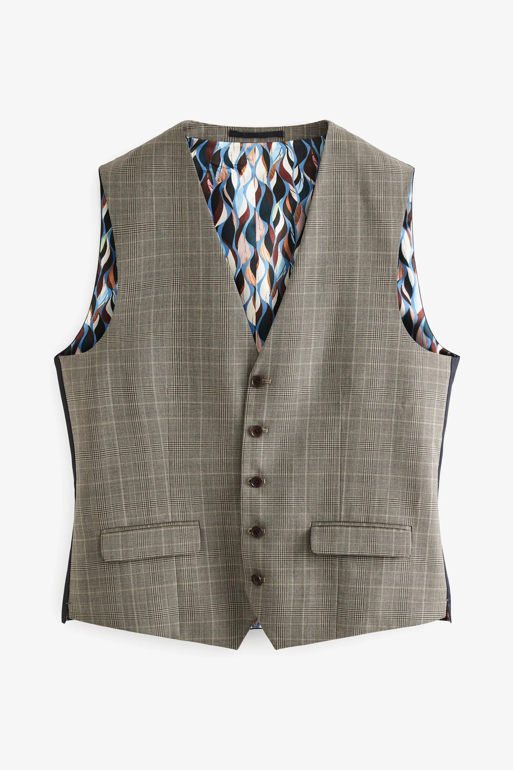 Neutro  - Signature - Maglia in tessuto britannico A quadri regular - Gilet da completo vestibilità
