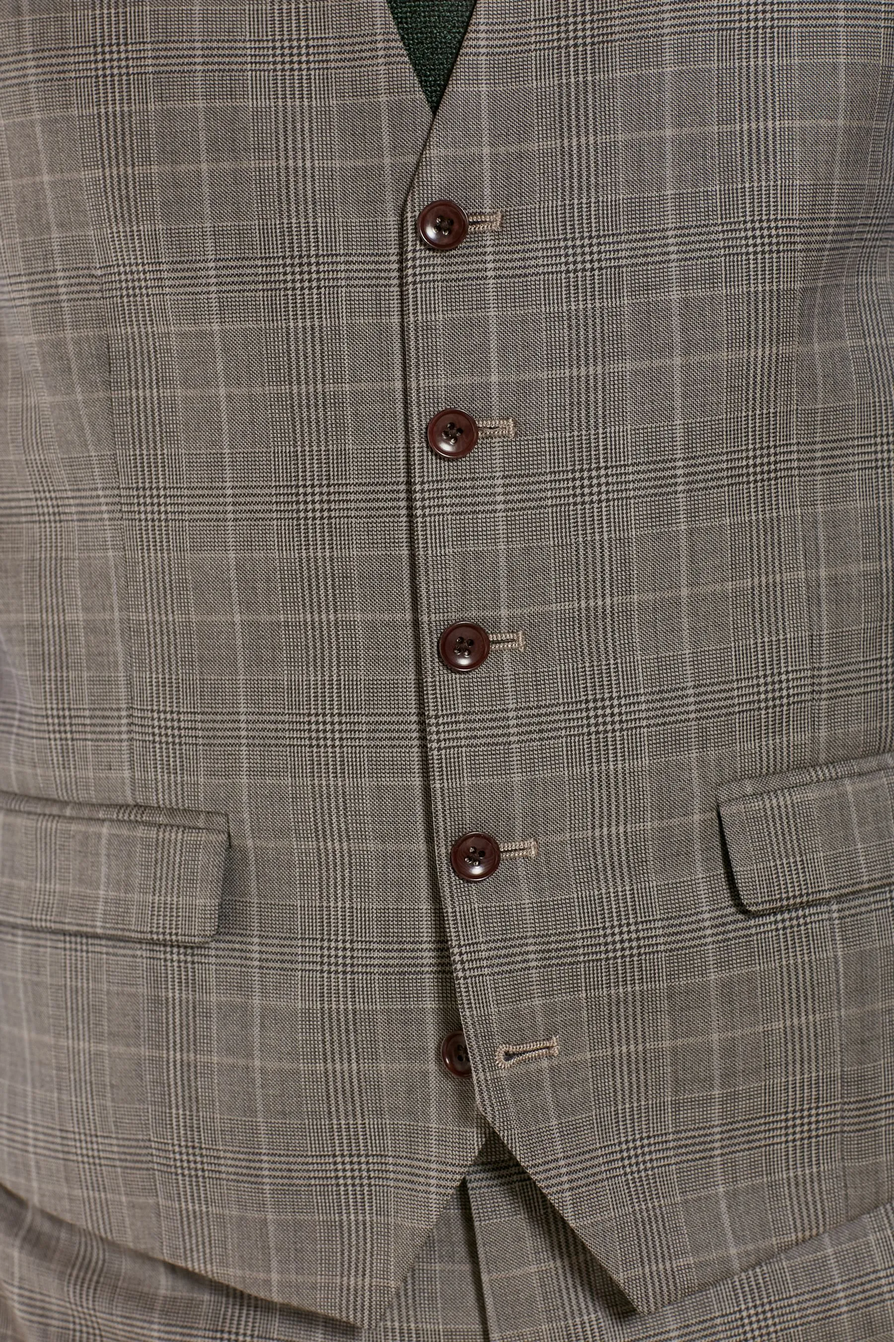 Neutro  - Signature - Maglia in tessuto britannico A quadri regular - Gilet da completo vestibilità