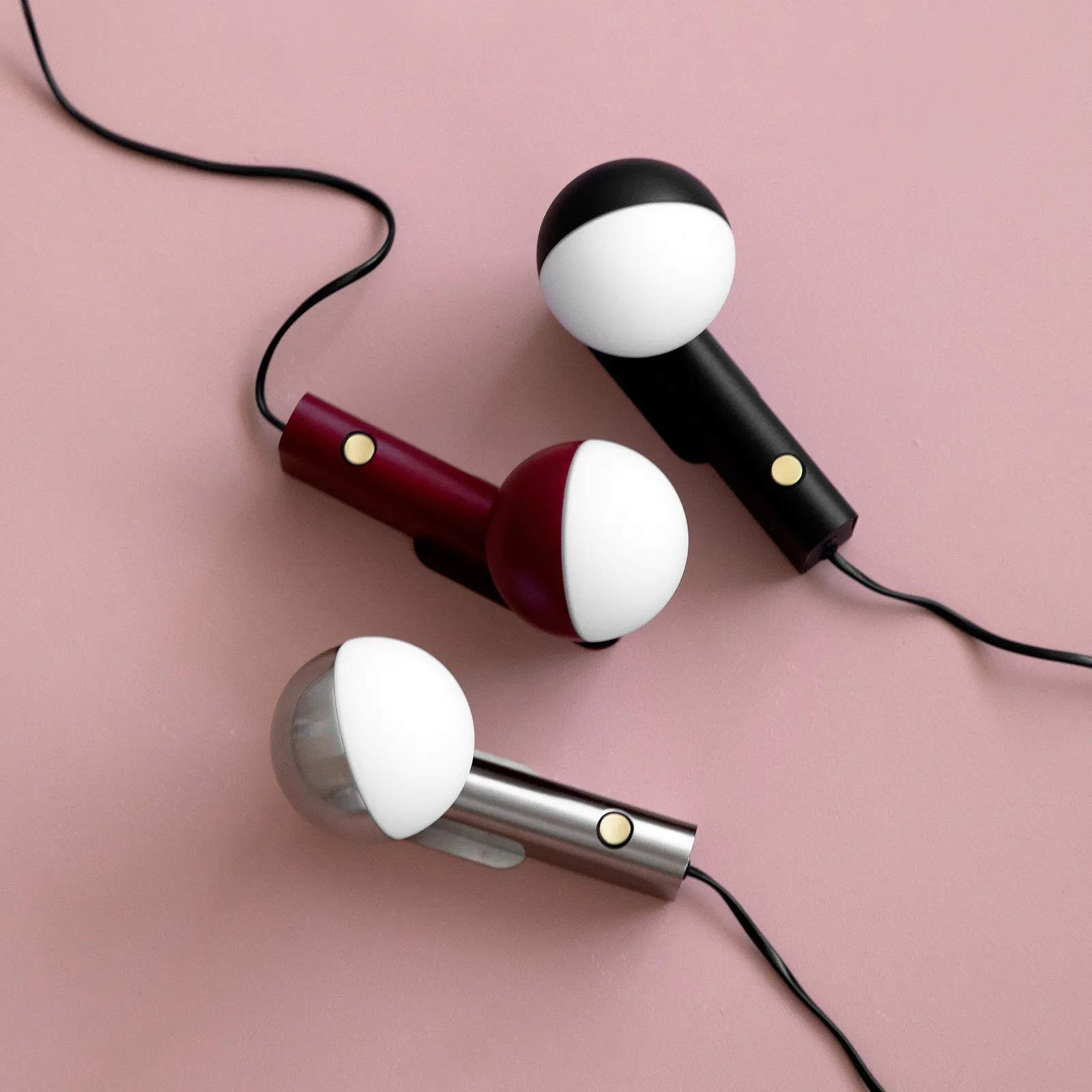Northern Balancer mini applique LED rosso ciliegia