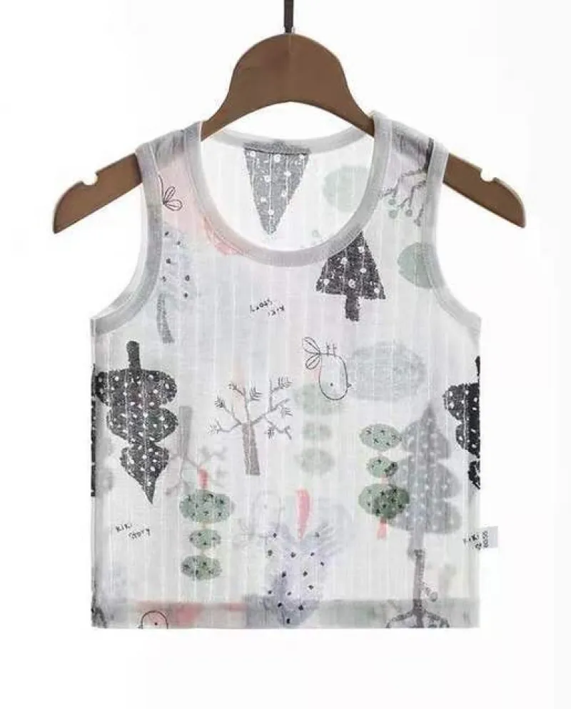 Nuovi gilet per ragazzi e ragazze Abbigliamento estivo in cotone sottile per ragazzino senza maniche canotta canotta per neonato