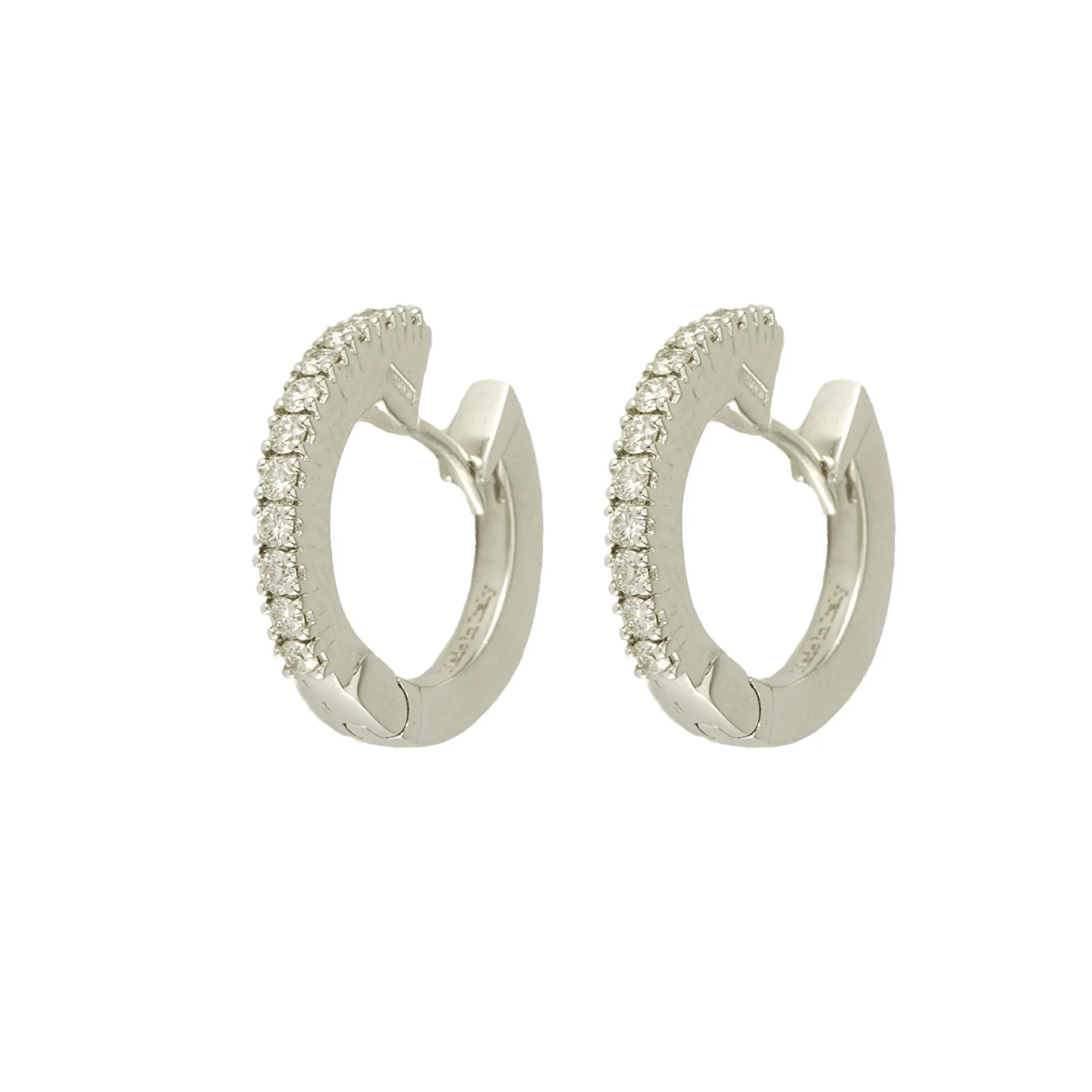 ORECCHINI IN ORO BIANCO E DIAMANTI CT 0,27