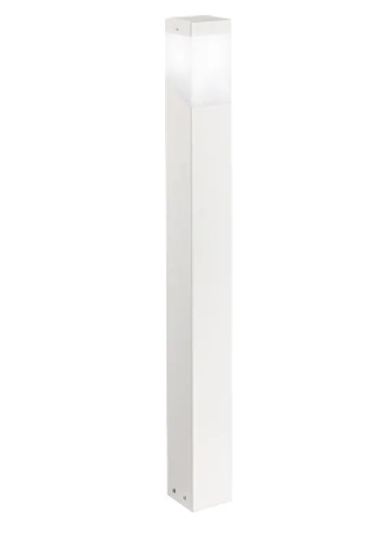 Paletto Da Esterno Quadrato 1xE27 Sury 100 cm Bianco GES601 Gea Led