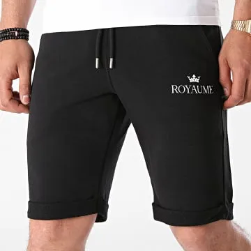 Pantaloncini da jogging Kingdom Nero Bianco