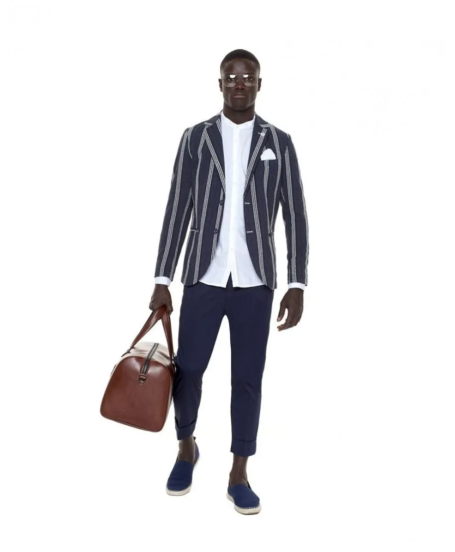 Pantaloni chino, Blu - Made in Italy
