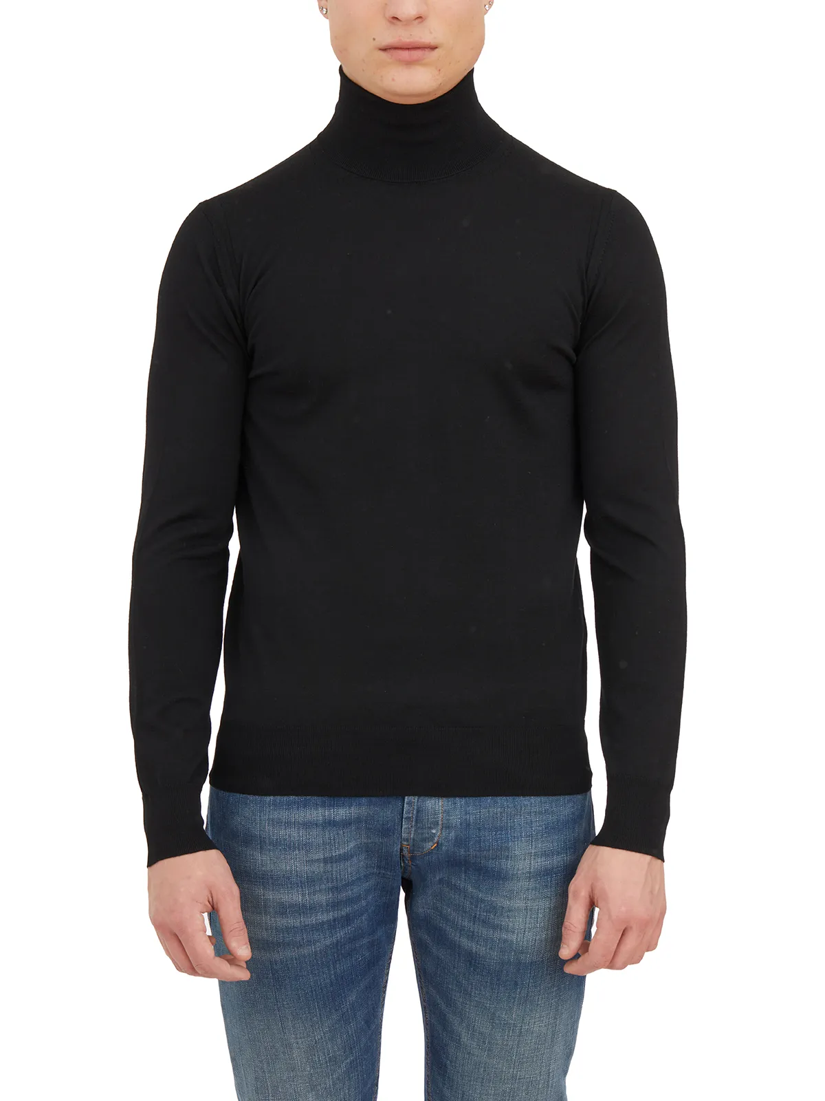 PAOLO PECORA  MAGLIA LUPETTO IN LANA 
